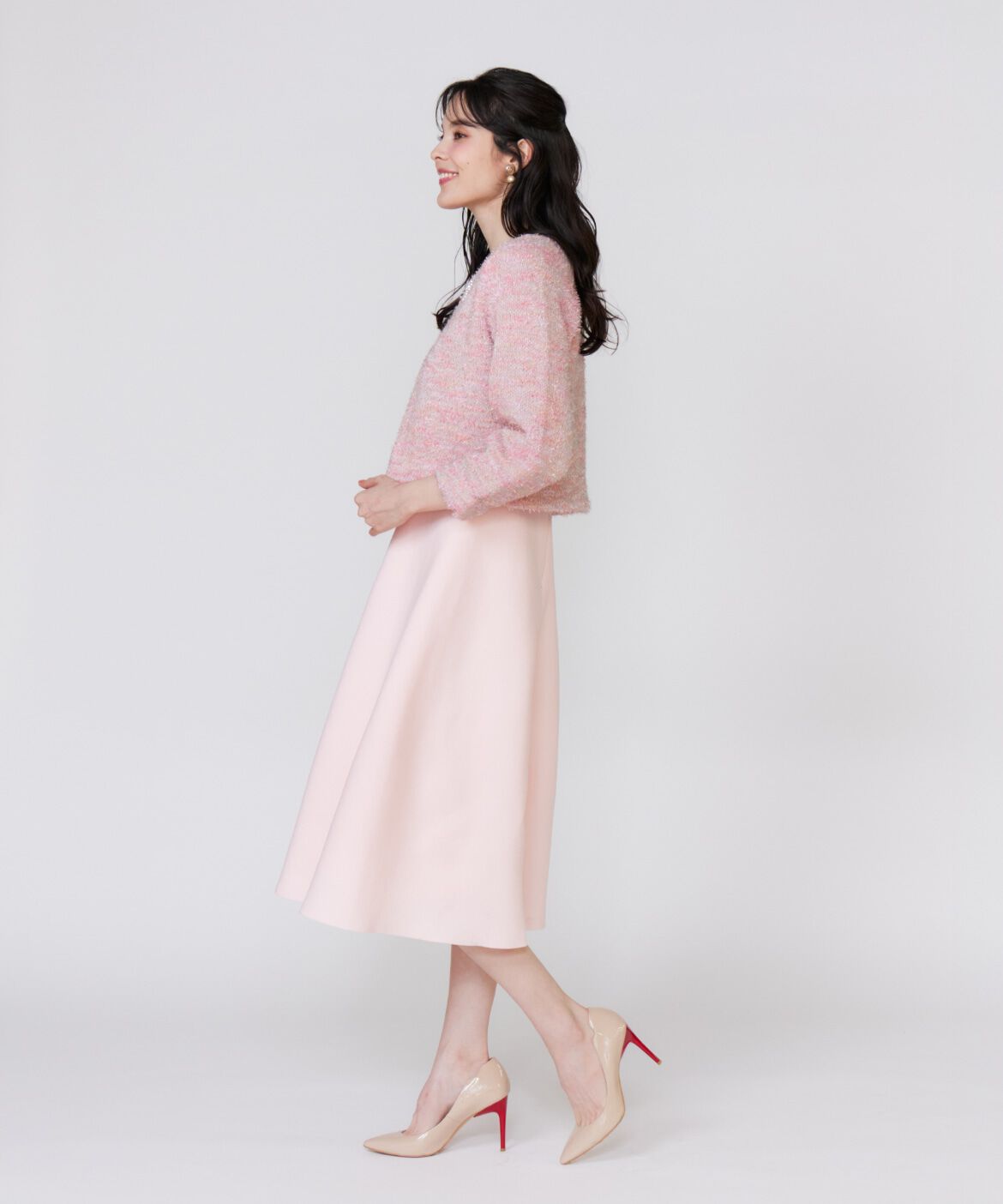 Maglie le cassetto「《大きいサイズ》シャギーラメドッキングワンピース《M Maglie le cassetto》」|ワンピース|