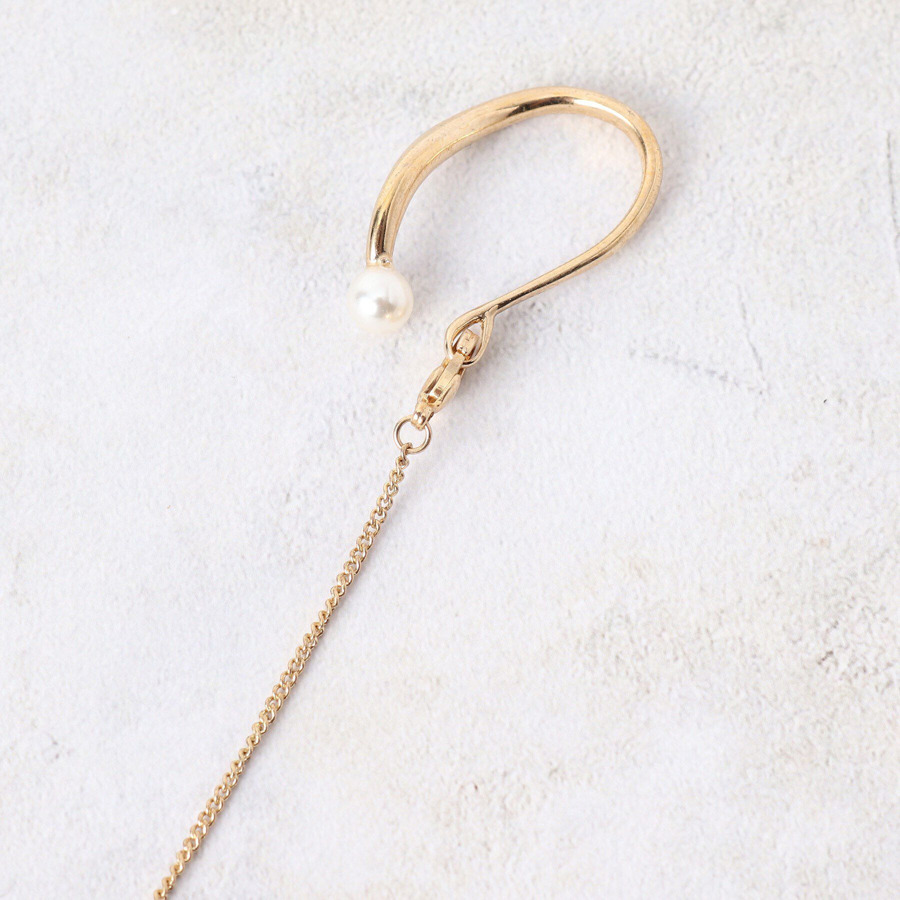 grove「ロングチェーンイヤカフ【2WAY】」|イヤリング|