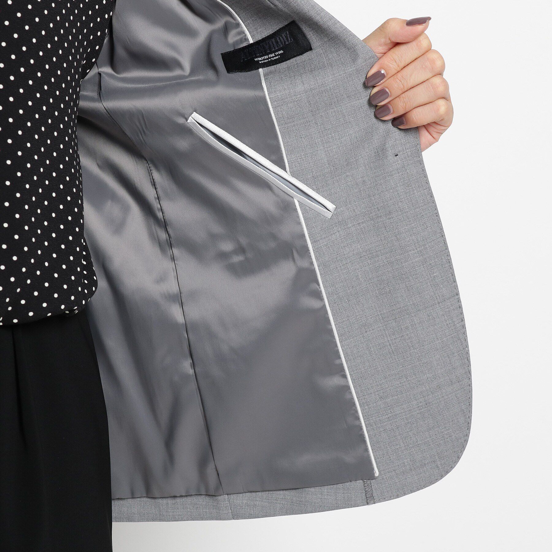 INDIVI「ストレッチワンボタンジャケット」|スーツ|