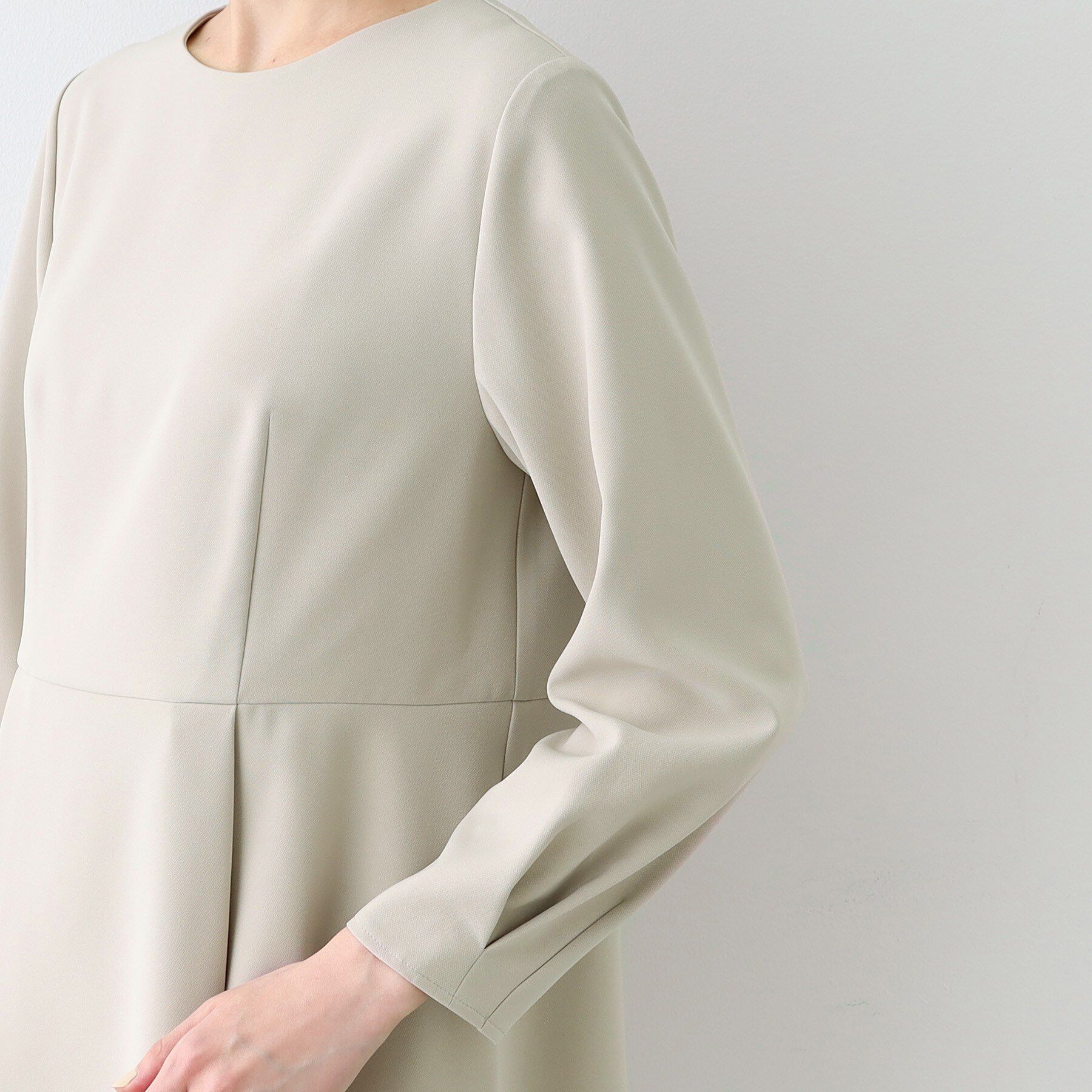 INDIVI「【洗える／SETUP可能】ペプラムブラウス」|シャツ・ブラウス|