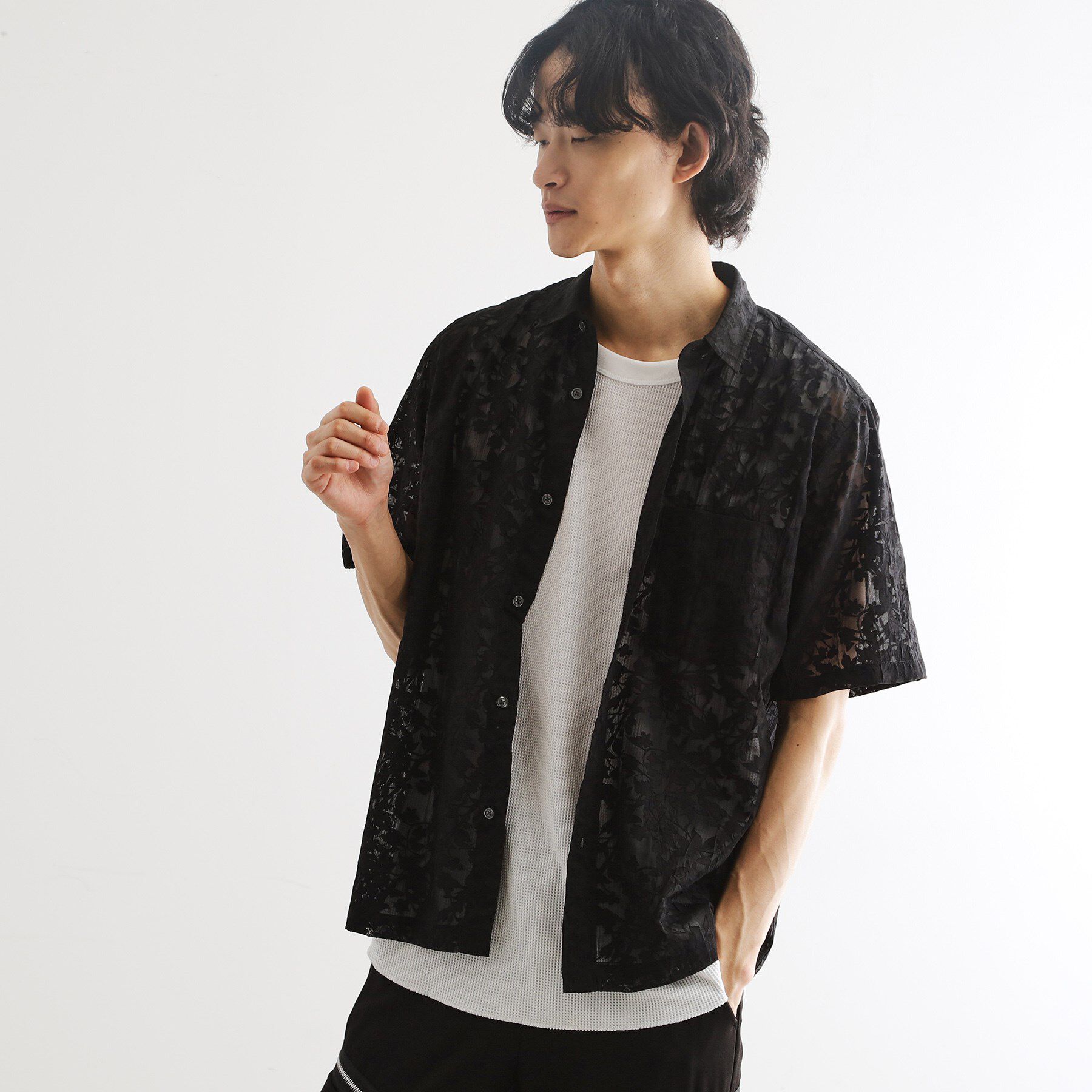 tk.TAKEO KIKUCHI「オパールプリントシャツ」|シャツ・ブラウス|