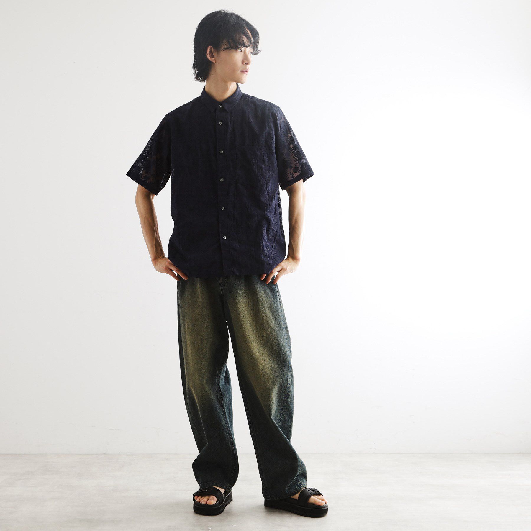 tk.TAKEO KIKUCHI「オパールプリントシャツ」|シャツ・ブラウス|