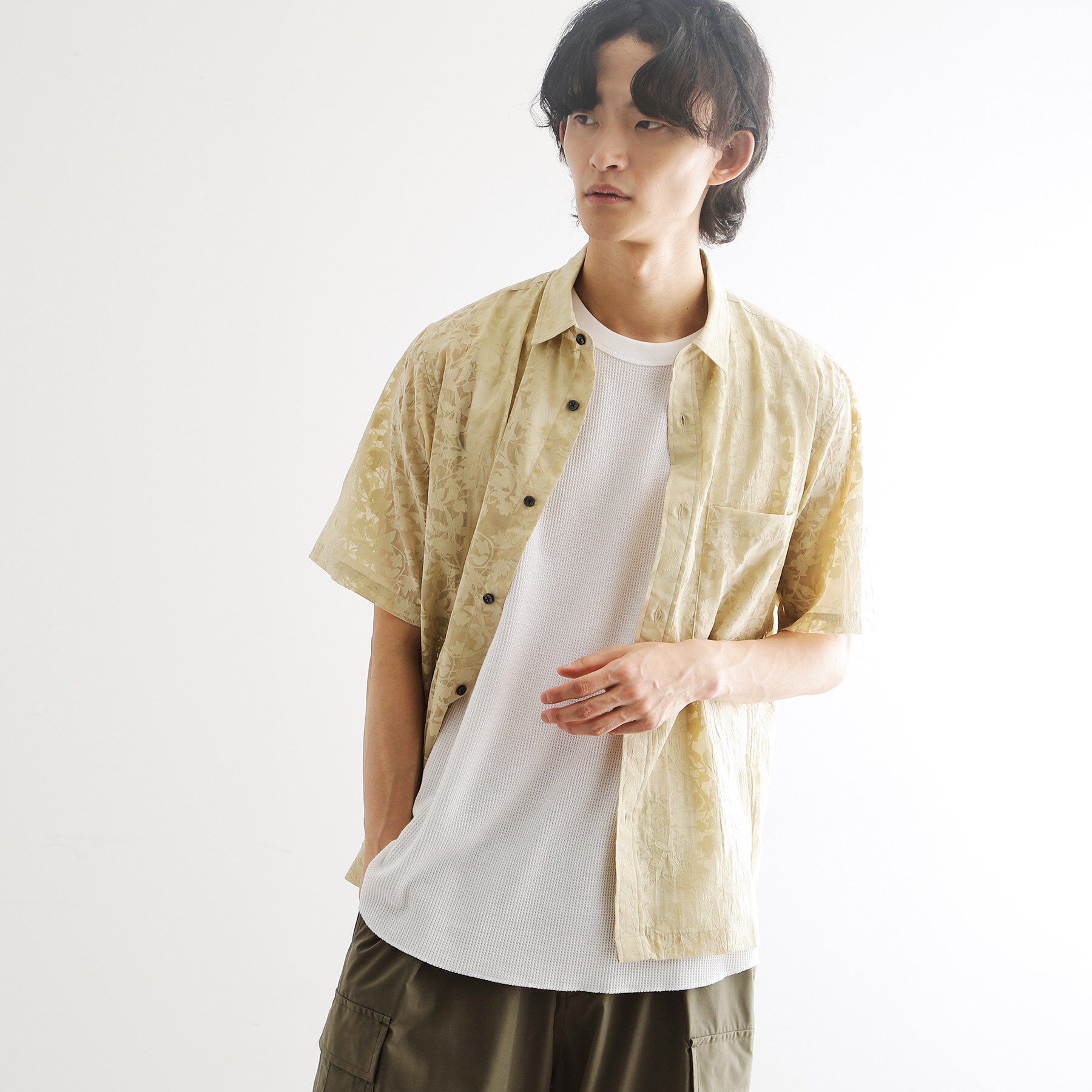 tk.TAKEO KIKUCHI「オパールプリントシャツ」|シャツ・ブラウス|