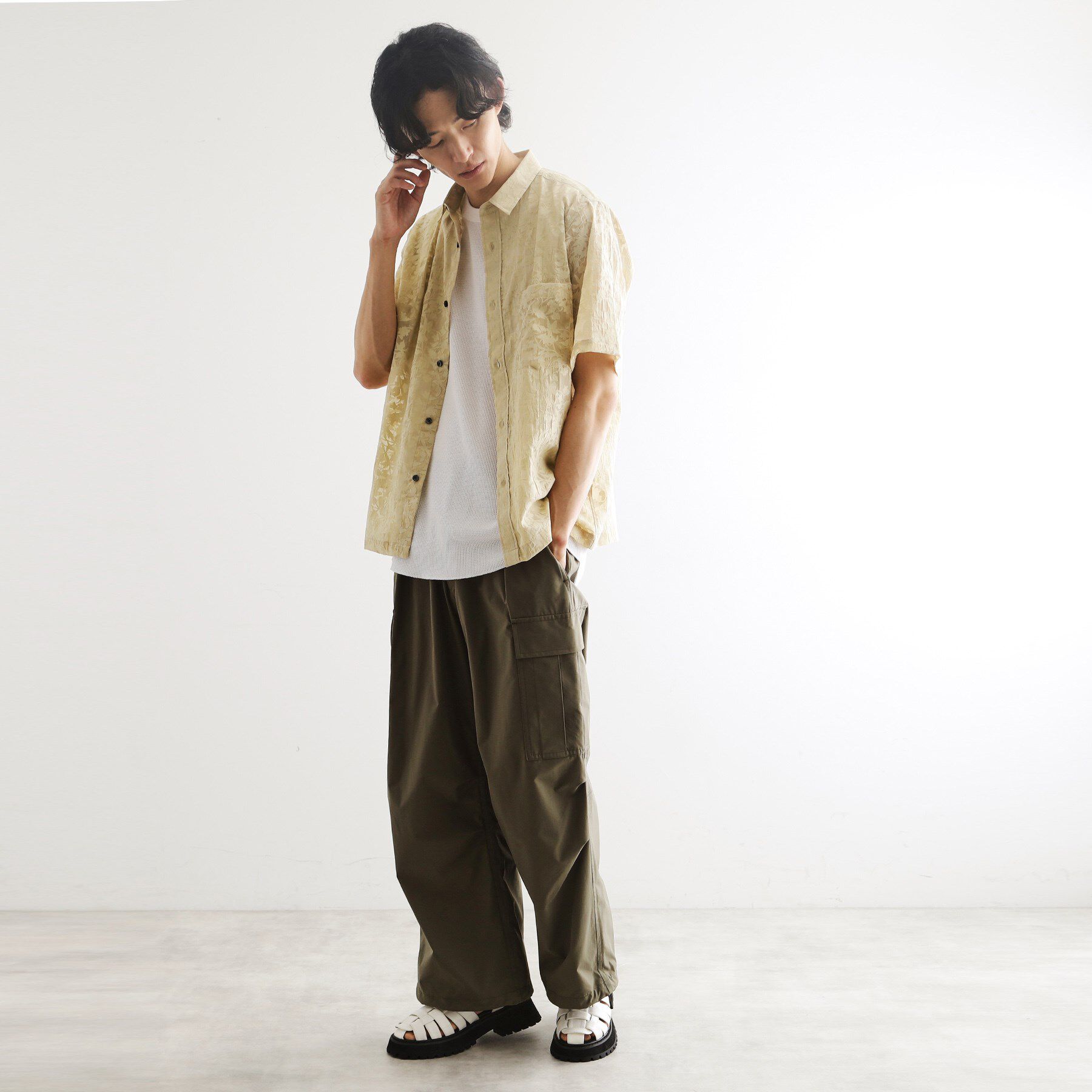 tk.TAKEO KIKUCHI「オパールプリントシャツ」|シャツ・ブラウス|