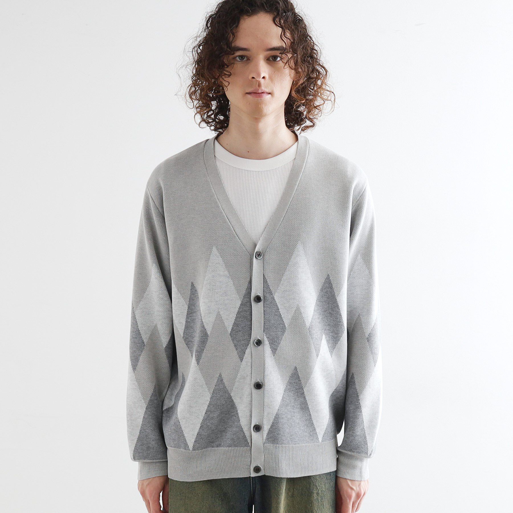 tk.TAKEO KIKUCHI「アーガイルカーディガン」|カーディガン|