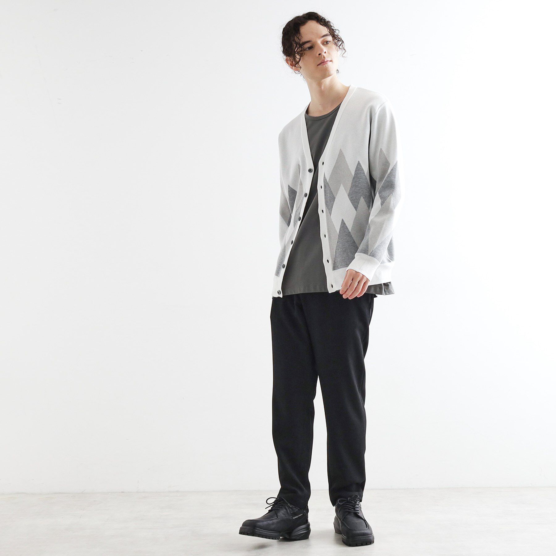 tk.TAKEO KIKUCHI「アーガイルカーディガン」|カーディガン|