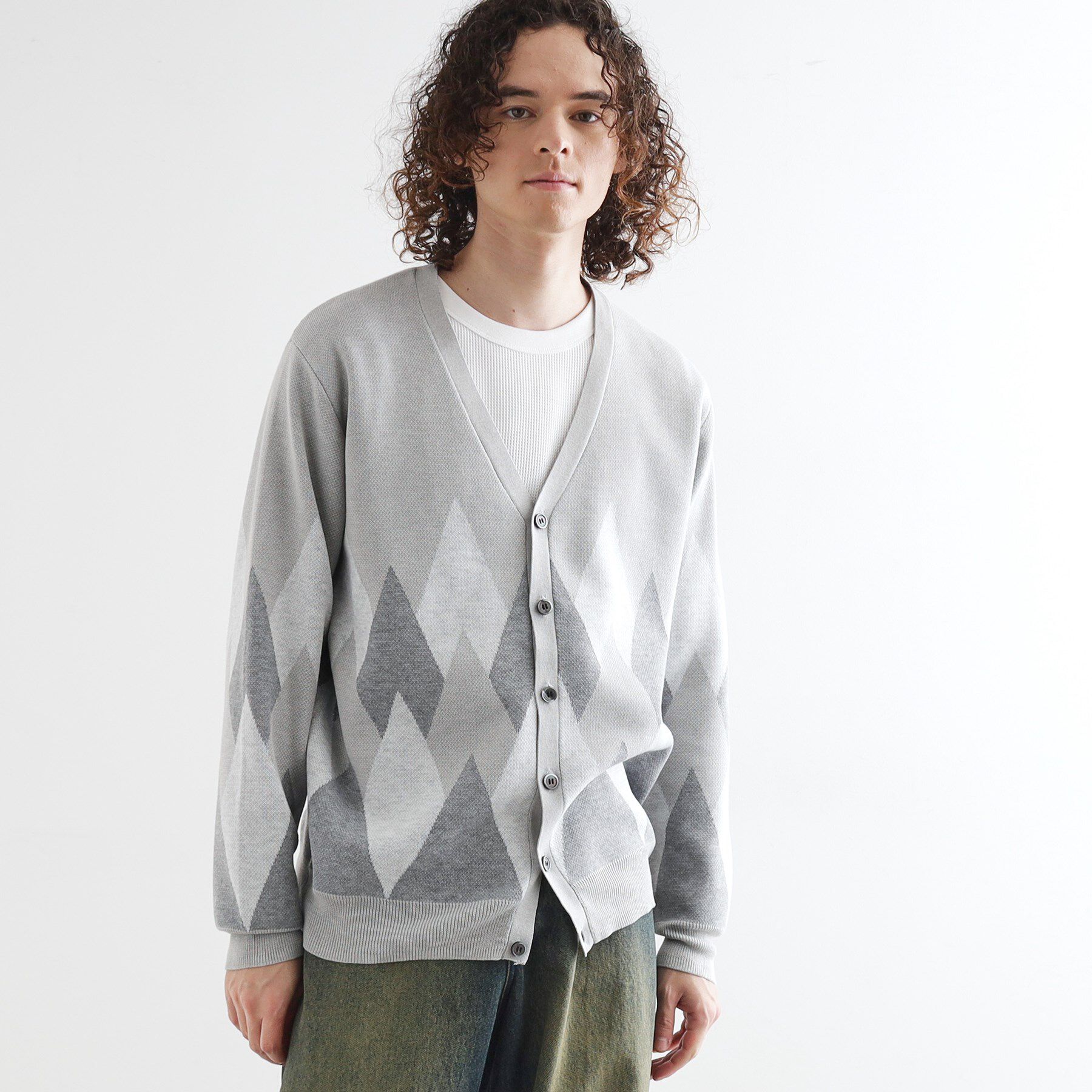 tk.TAKEO KIKUCHI「アーガイルカーディガン」|カーディガン|