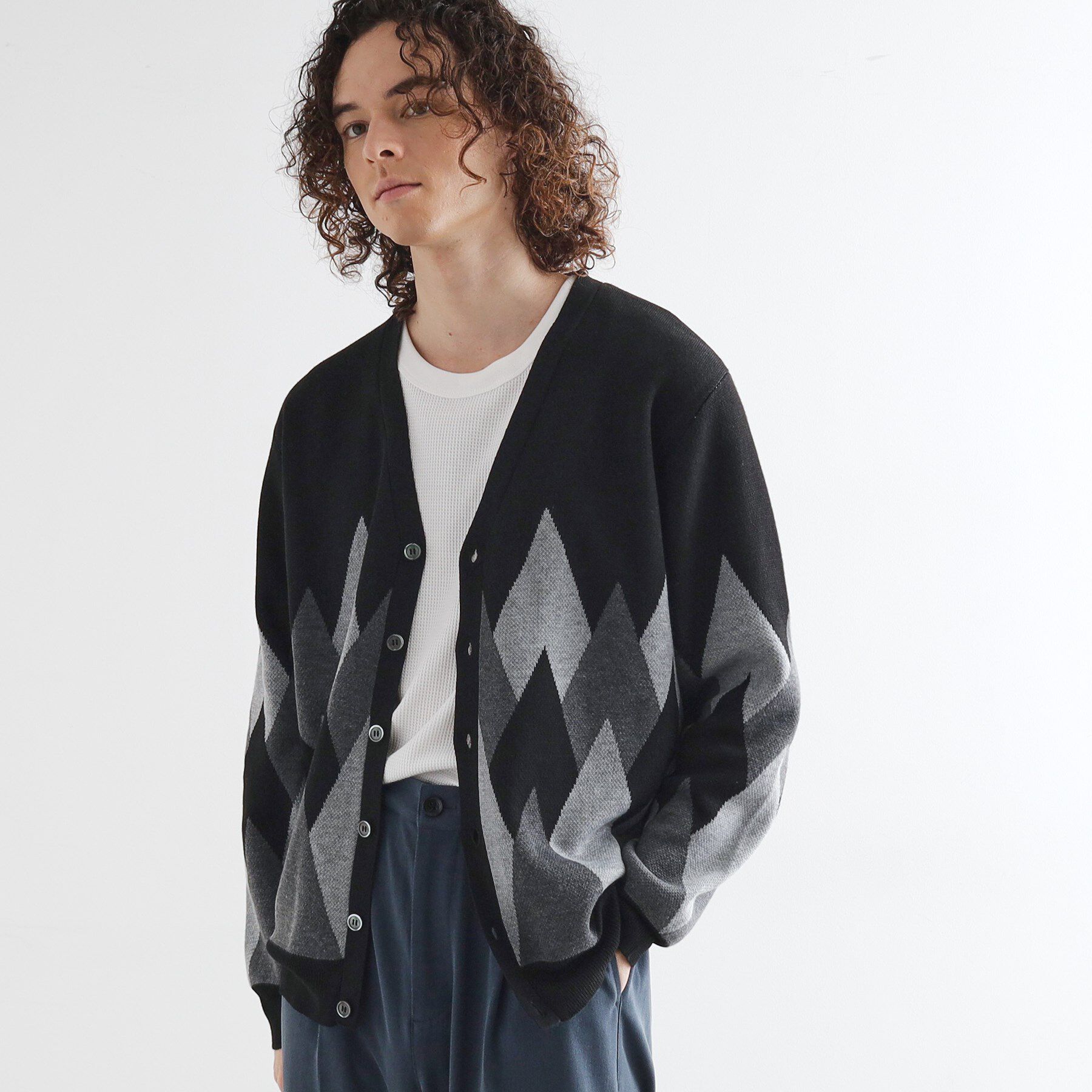 tk.TAKEO KIKUCHI「アーガイルカーディガン」|カーディガン|