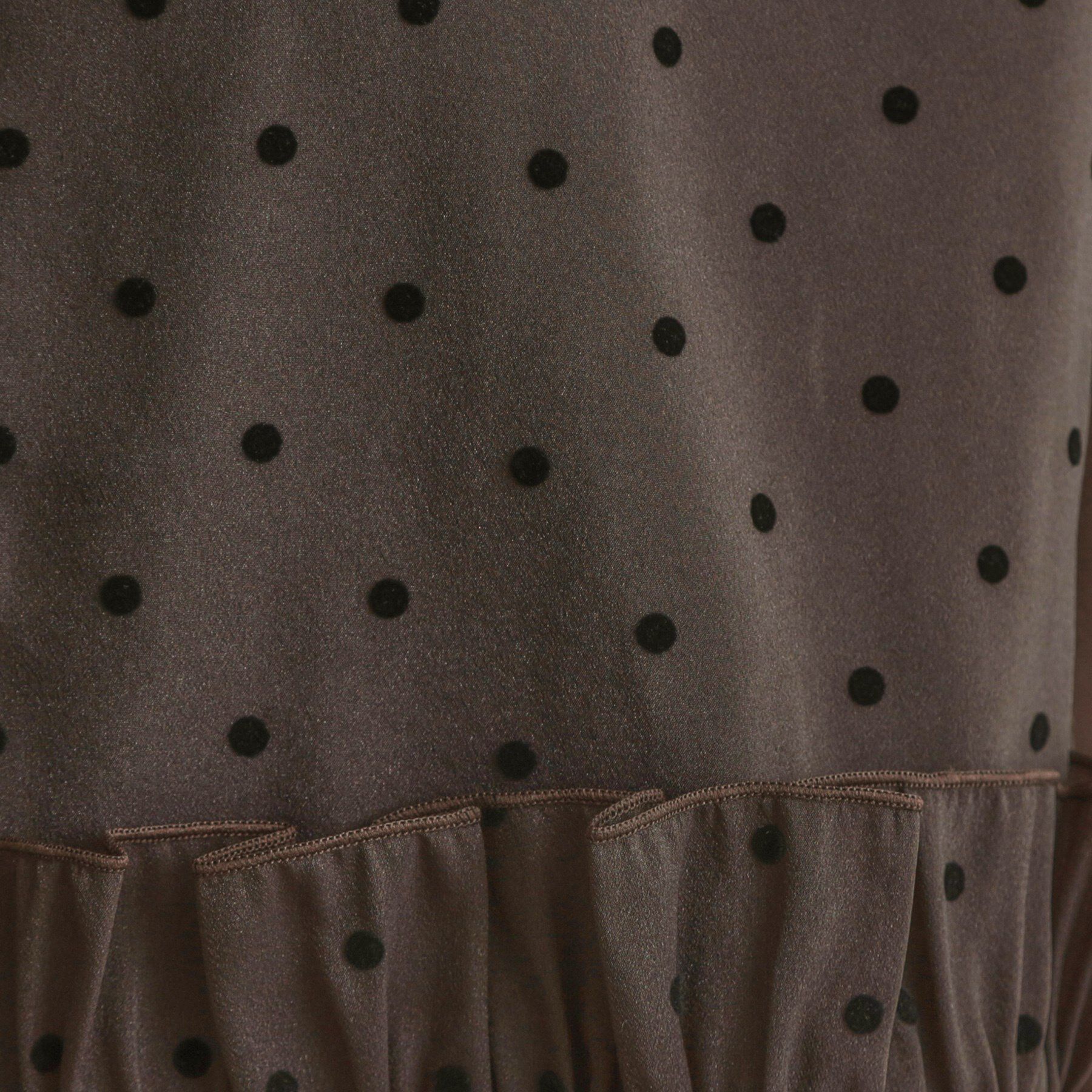 Couture broach「フロッキードットペプラムブラウス」|シャツ・ブラウス|