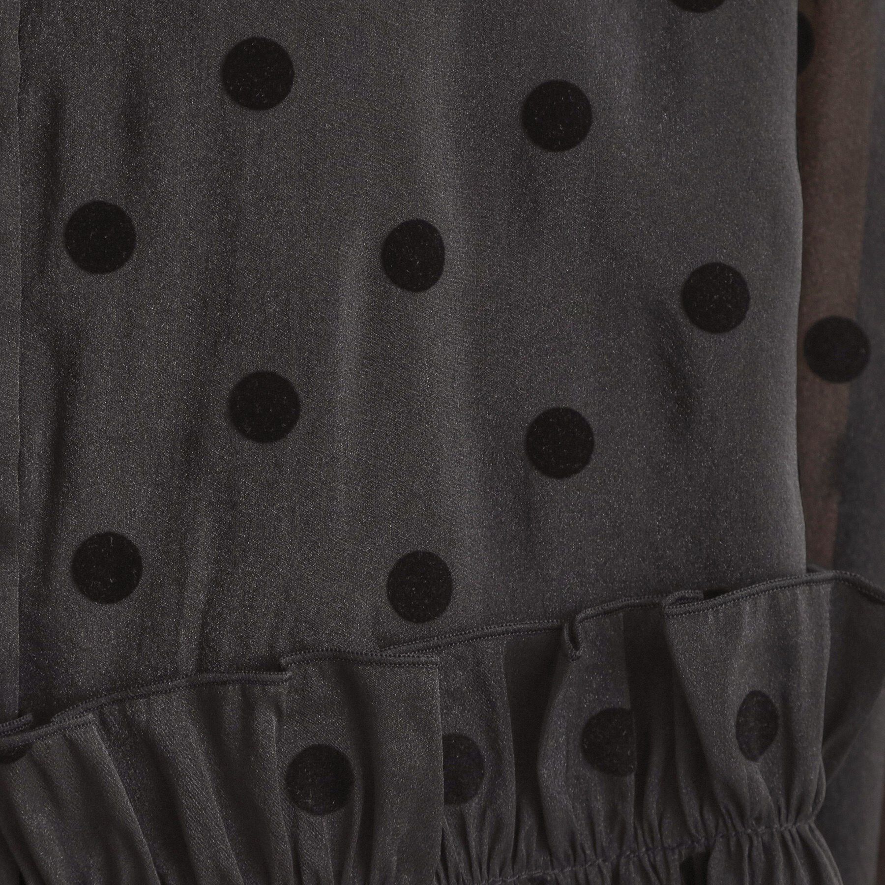 Couture broach「フロッキードットペプラムブラウス」|シャツ・ブラウス|