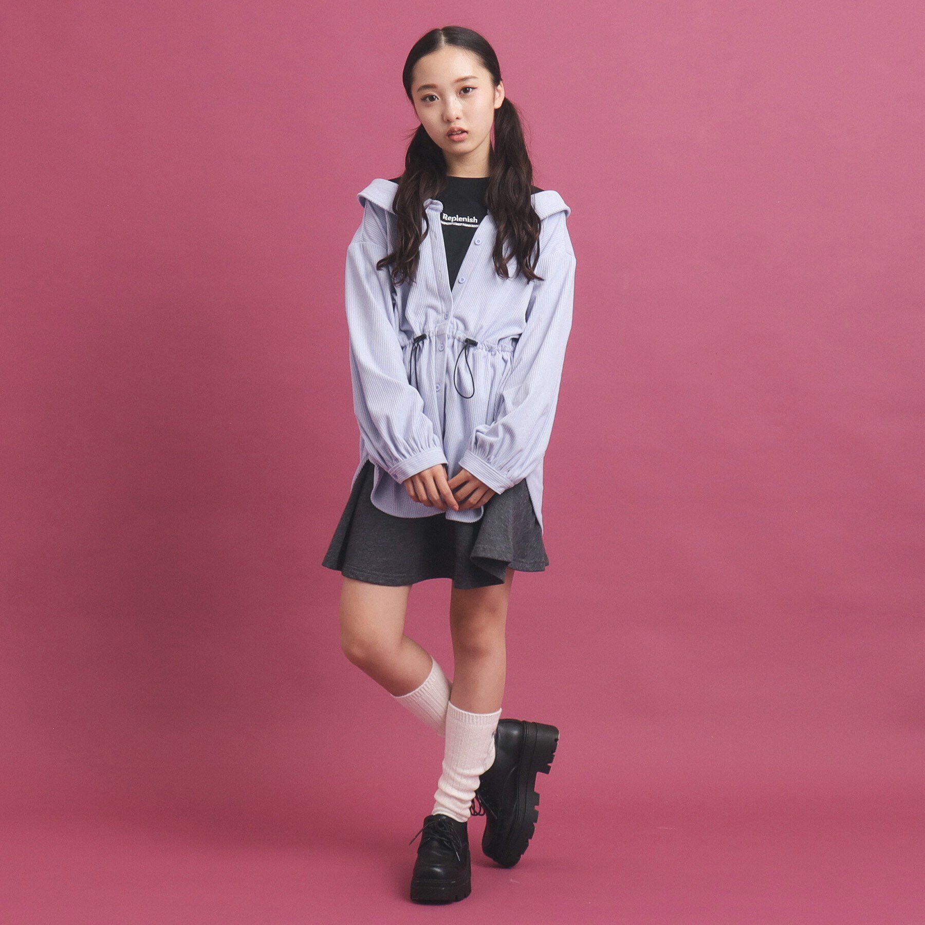 PINK-latte「惚れかわ シャツレイヤード」|シャツ・ブラウス|