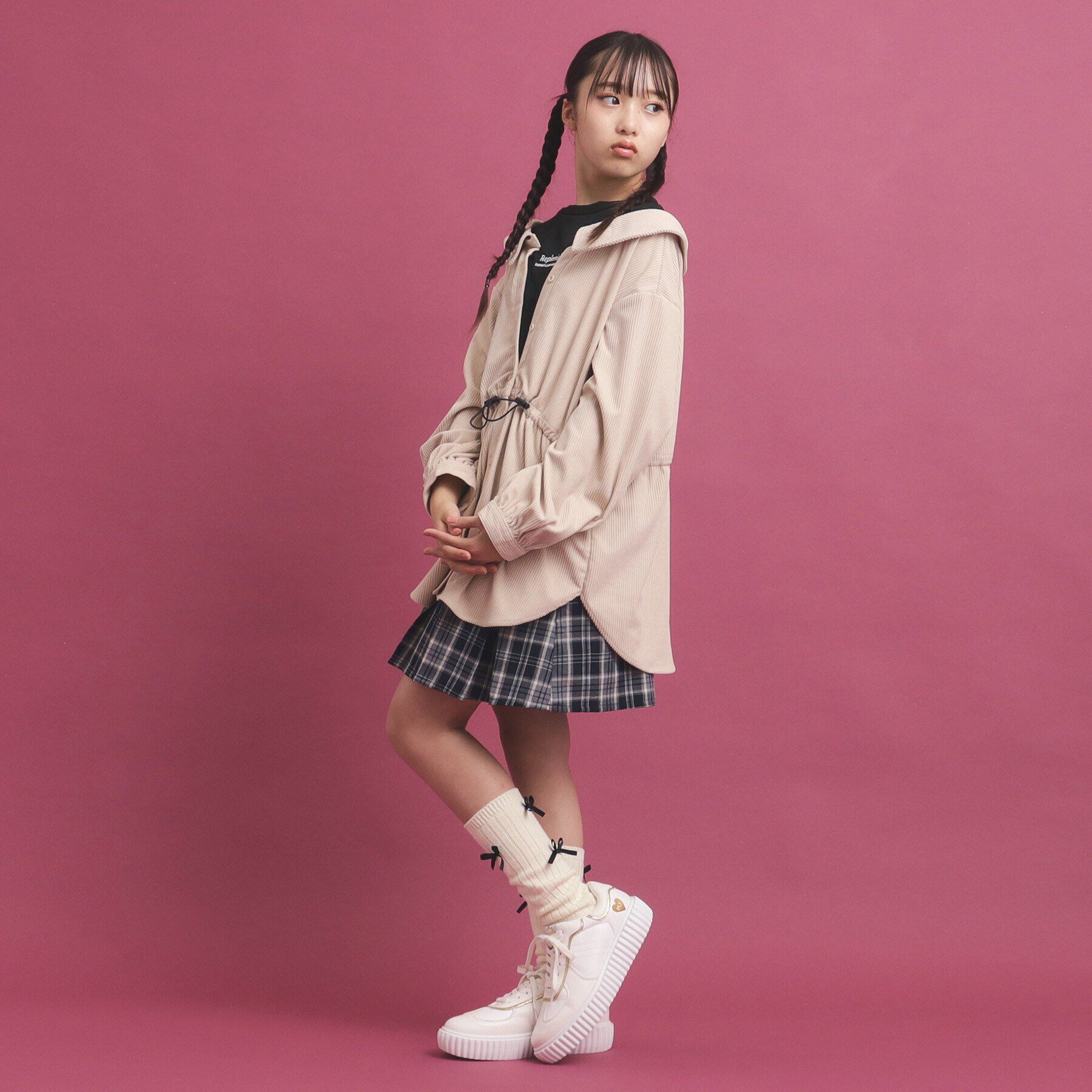 PINK-latte「惚れかわ シャツレイヤード」|シャツ・ブラウス|