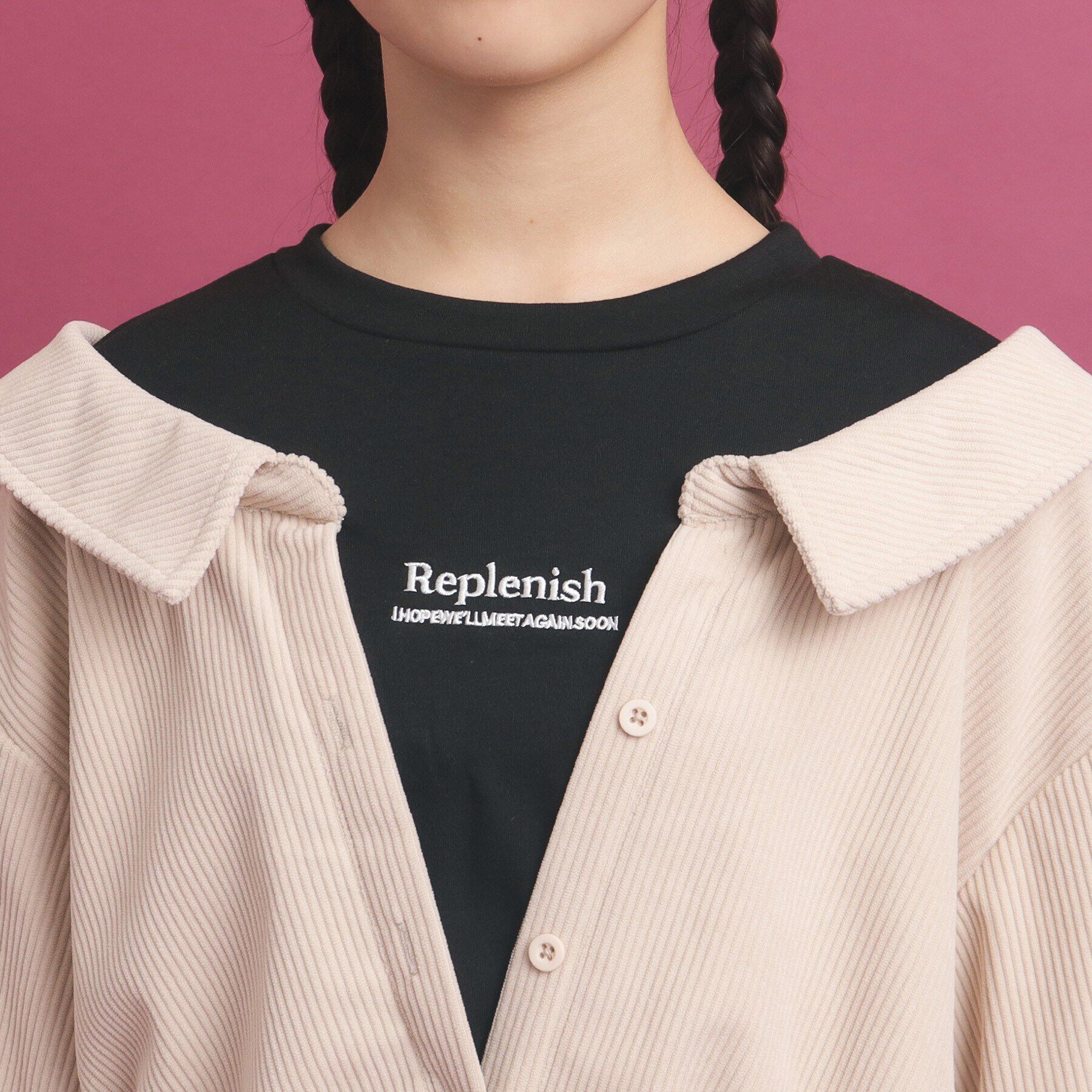 PINK-latte「惚れかわ シャツレイヤード」|シャツ・ブラウス|