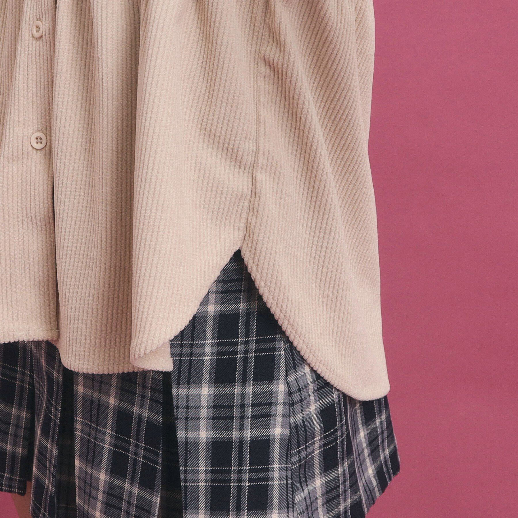 PINK-latte「惚れかわ シャツレイヤード」|シャツ・ブラウス|