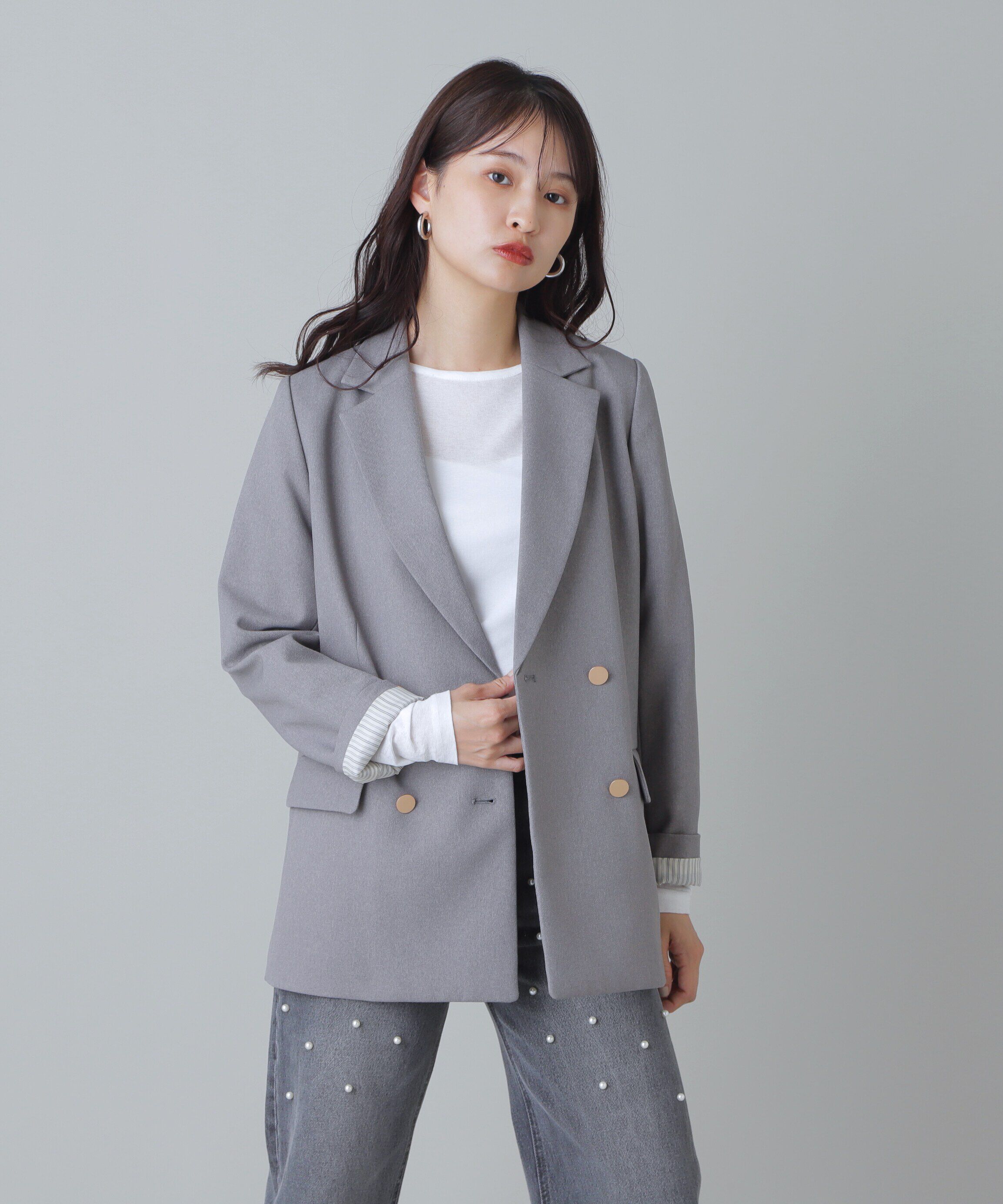  「ダブルブレストテーラードジャケット《S Size Line》  」|その他|