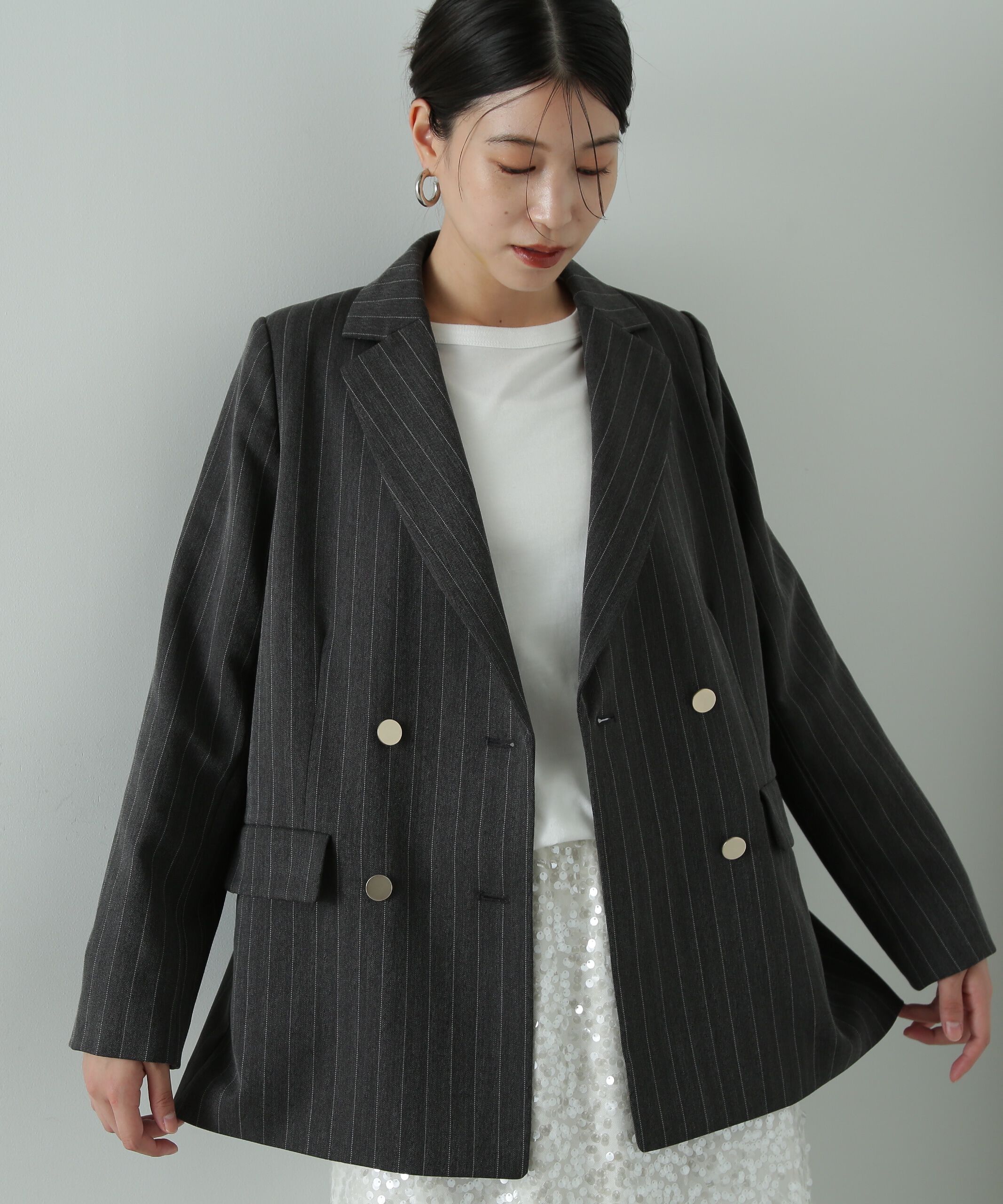  「ストライプテーラードジャケット」|その他|