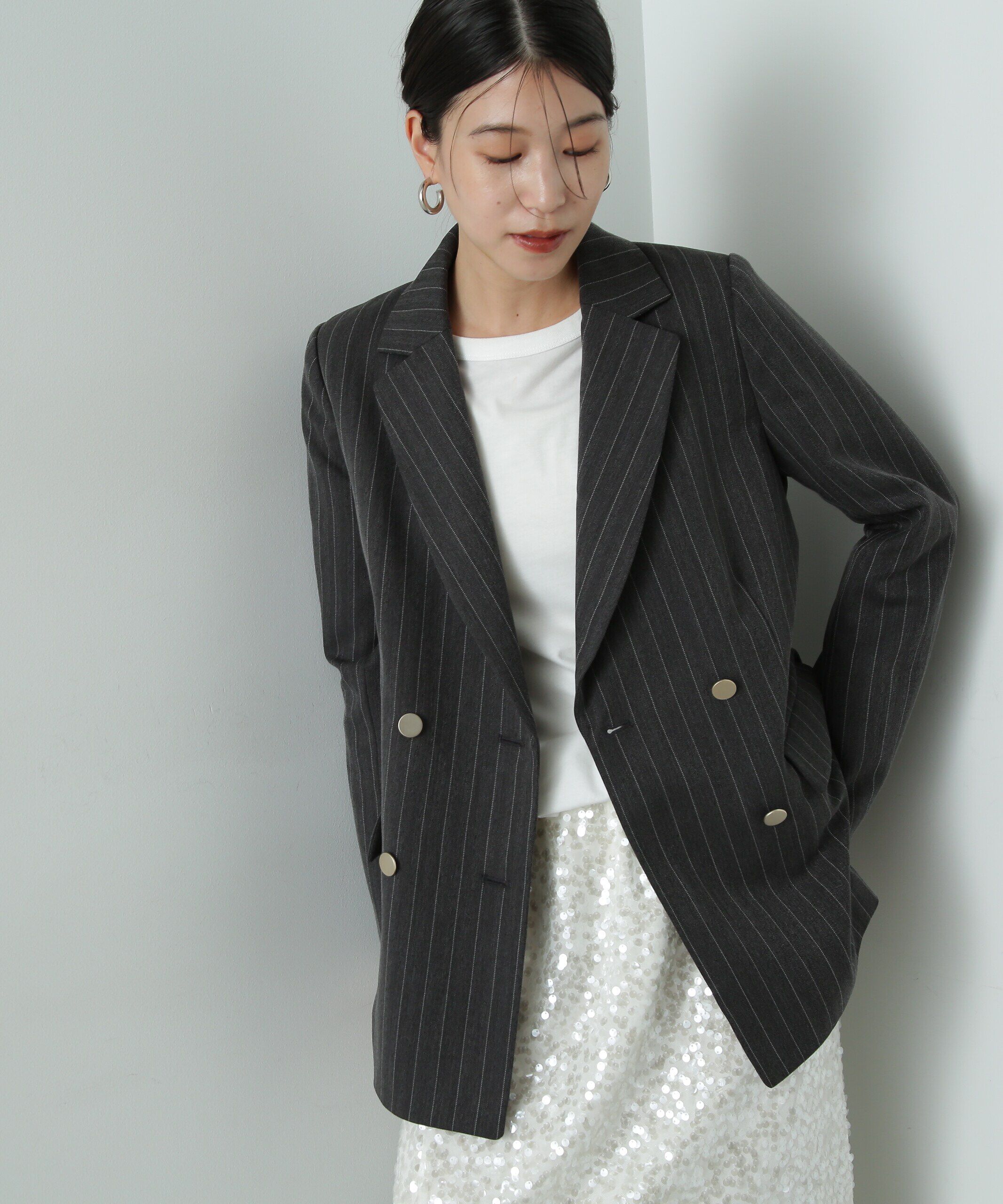  「ストライプテーラードジャケット」|その他|
