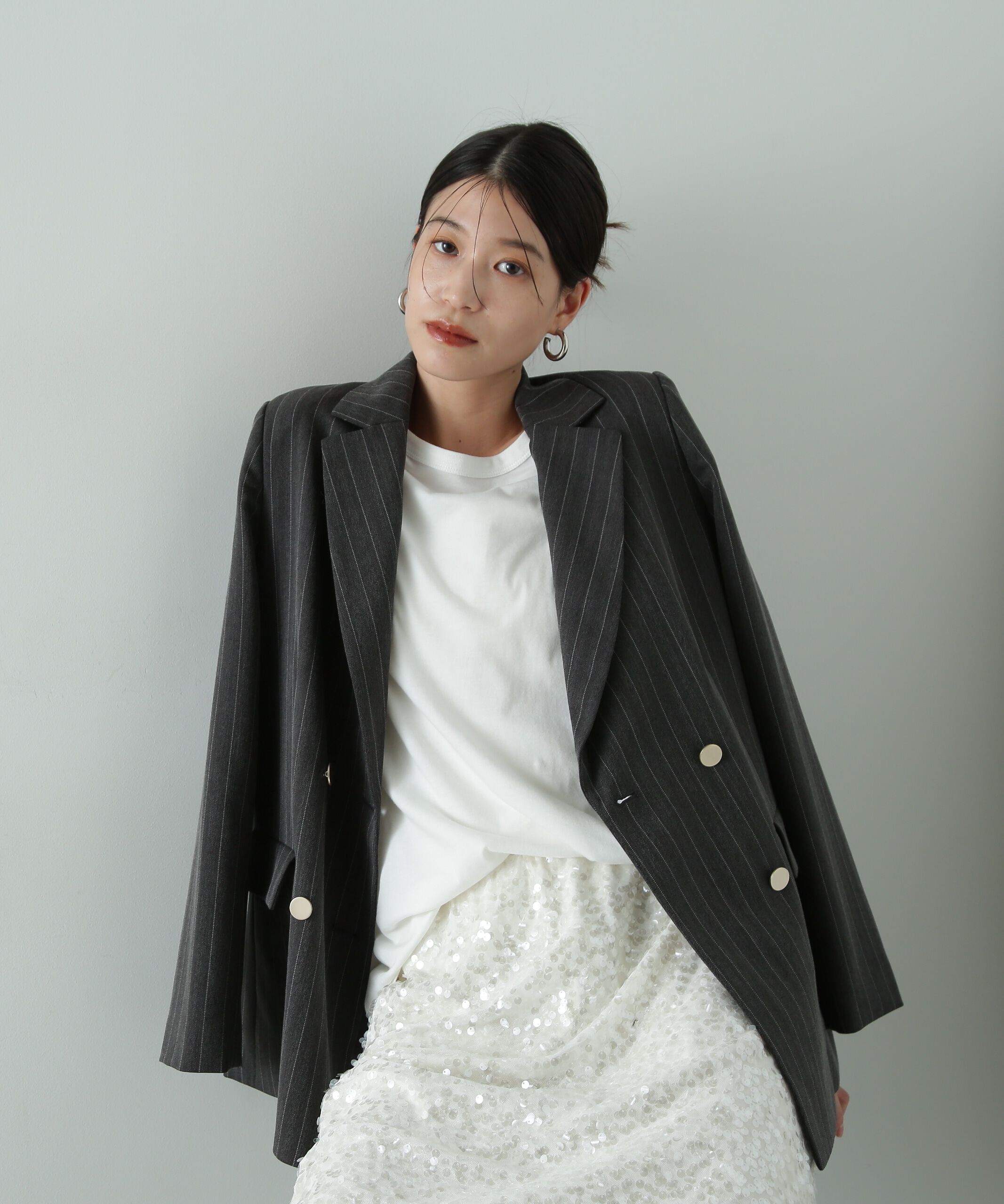  「ストライプテーラードジャケット」|その他|