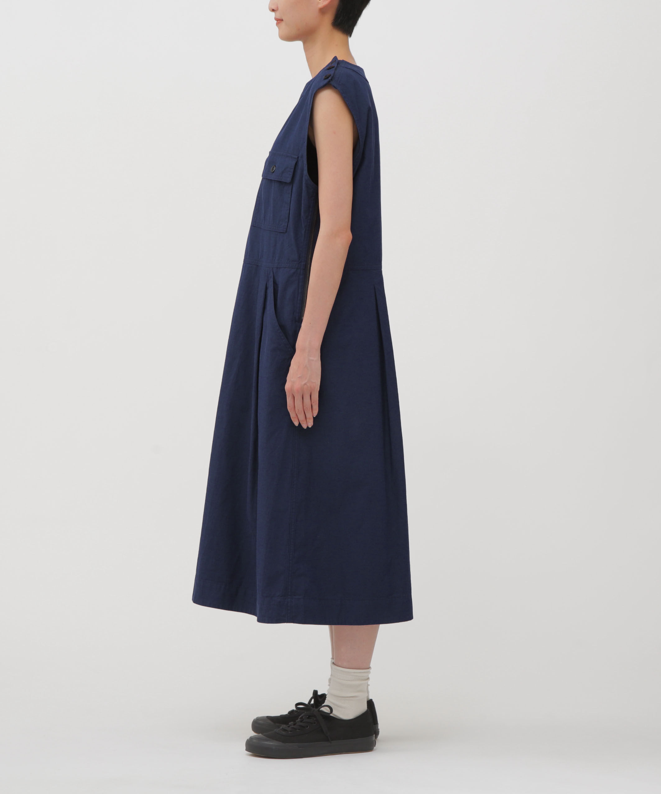 MHL.「YARN DYED COTTON TWILL DRESS」|ワンピース|