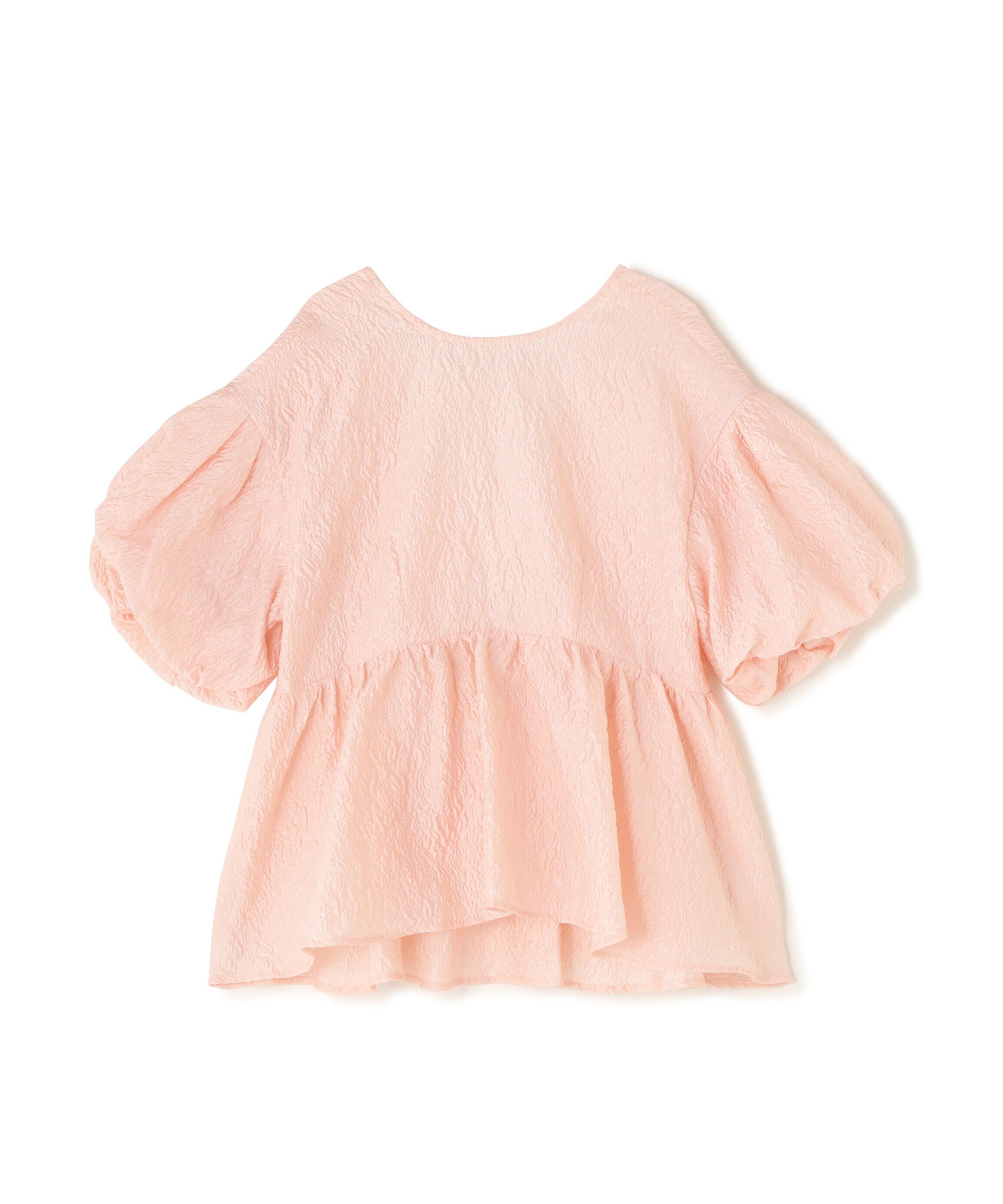  「バックシャンジャガードペプラムブラウス」|シャツ・ブラウス|