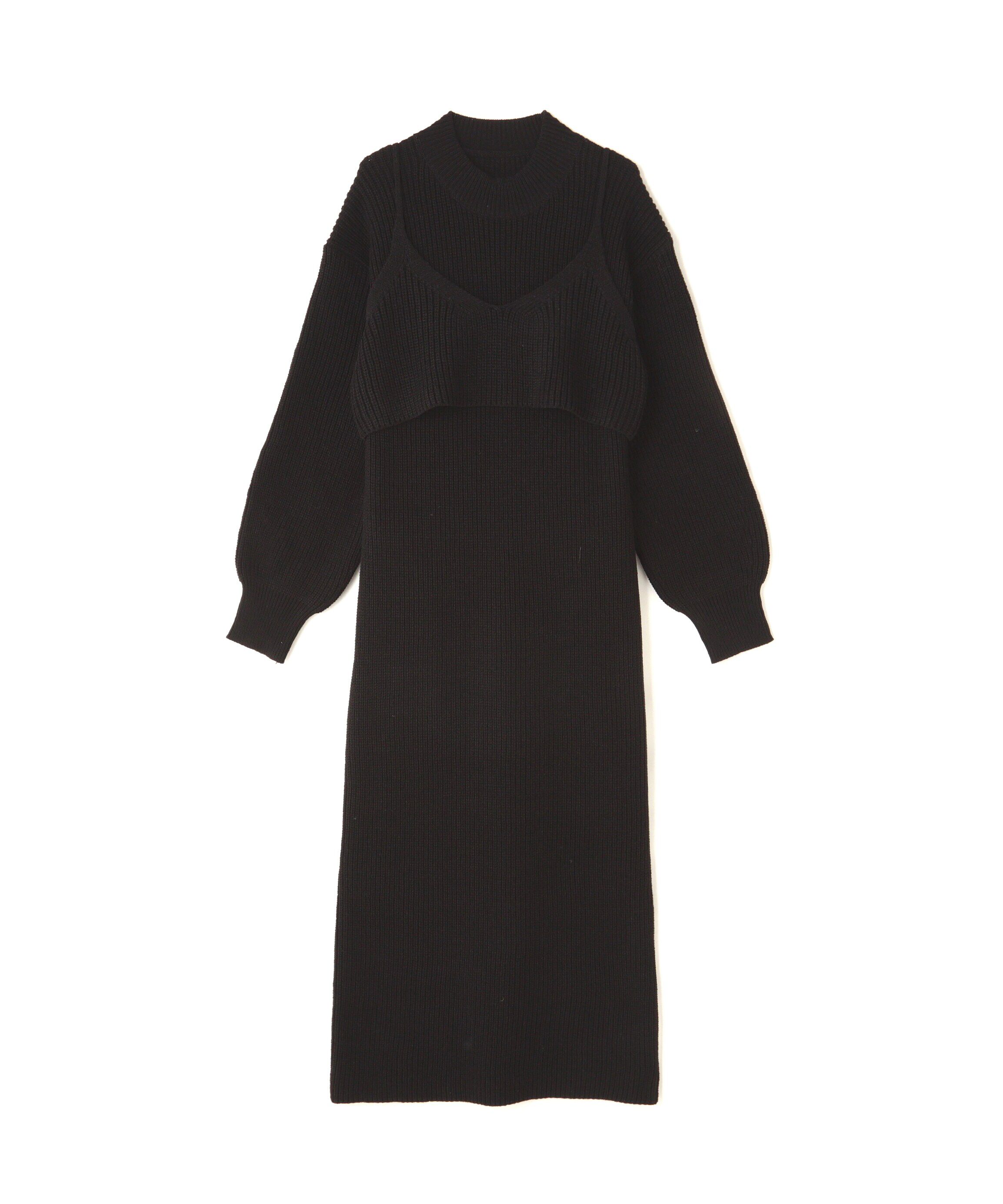  「コンパクトビスチェニットワンピース」|ワンピース|