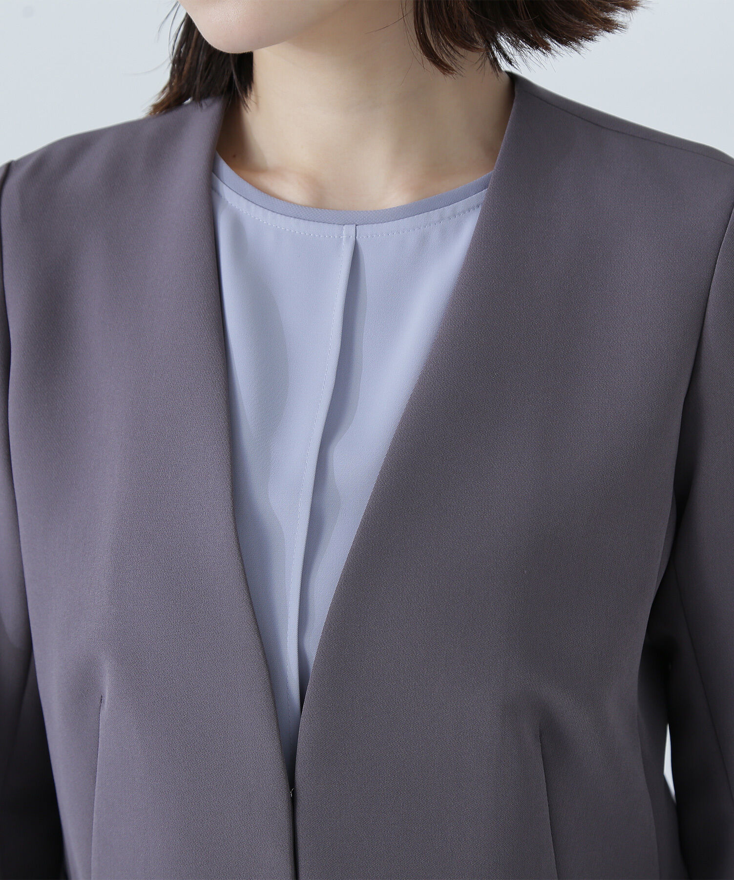  「ダブルクロスストレッチ SETUP ノーカラージャケット」|その他|