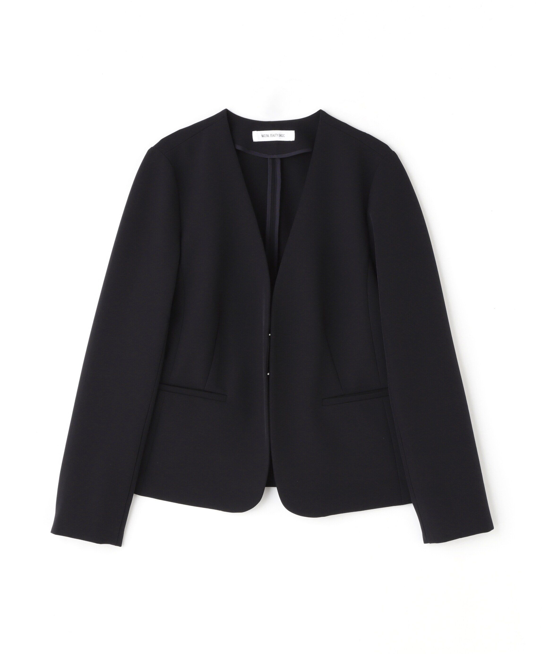  「ダブルクロスストレッチ SETUP ノーカラージャケット」|その他|