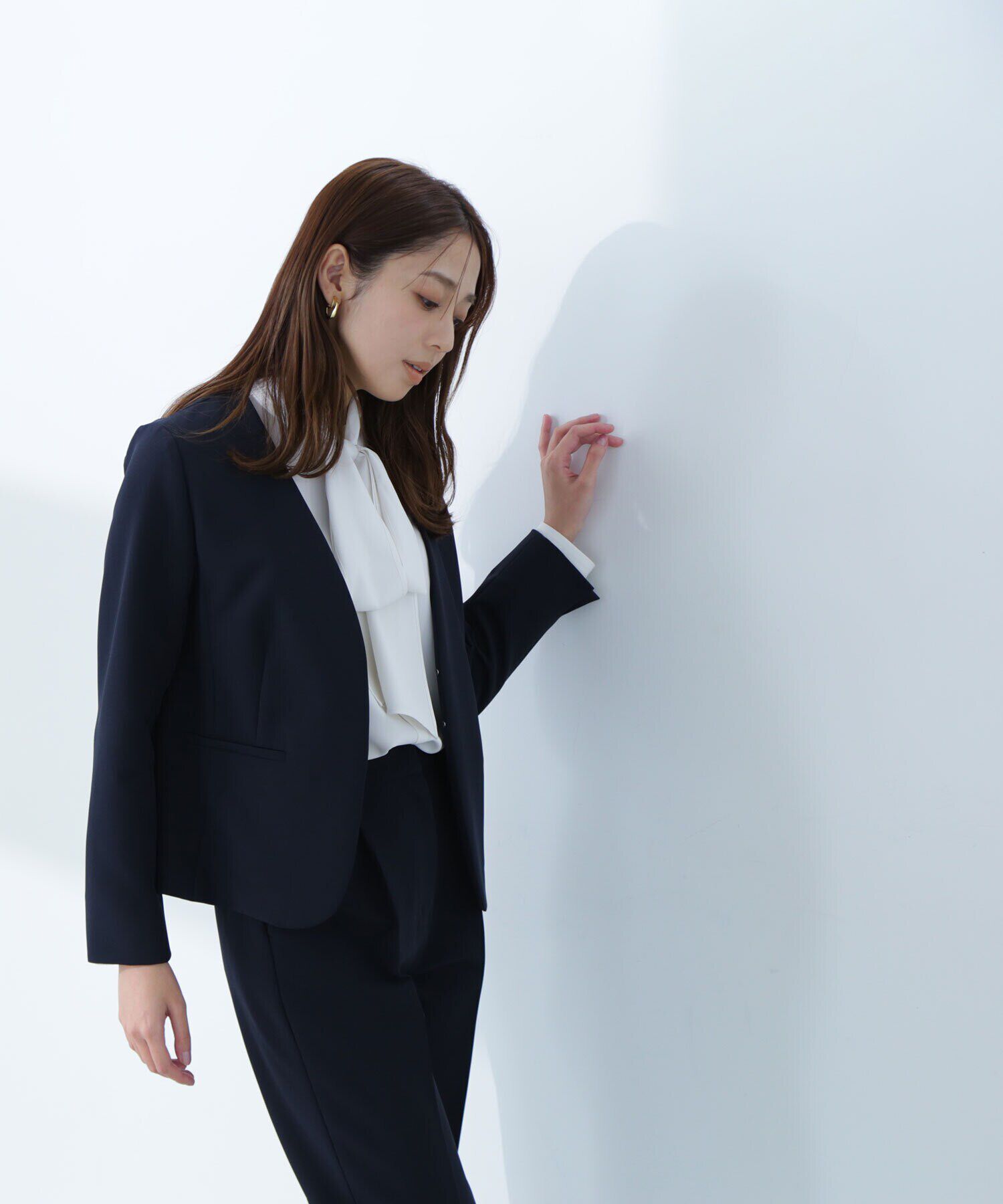  「ダブルクロスストレッチ SETUP ノーカラージャケット」|その他|