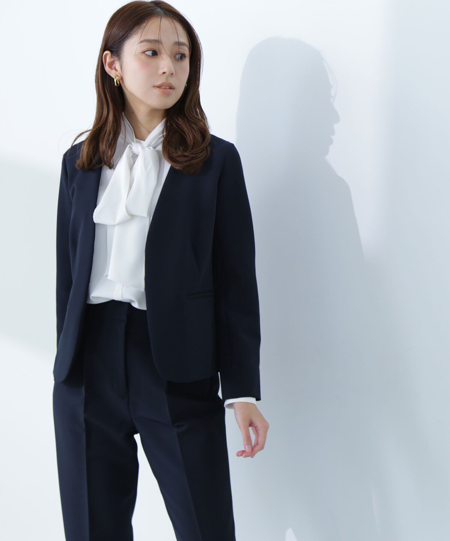  「ダブルクロスストレッチ SETUP ノーカラージャケット」|その他|