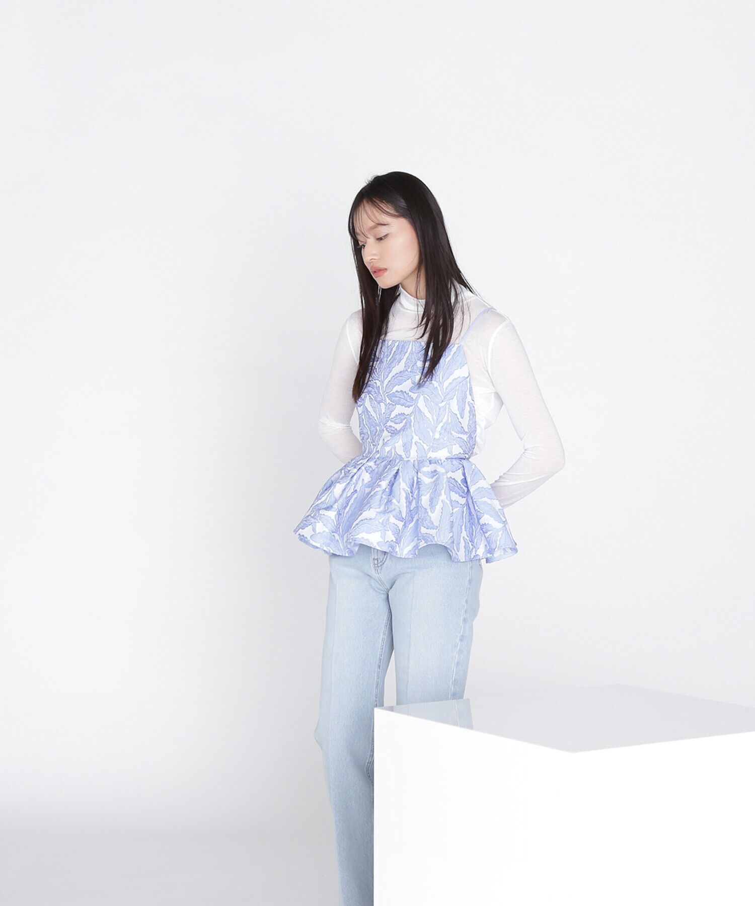  「ジャガードフォルムビスチェ」|シャツ・ブラウス|