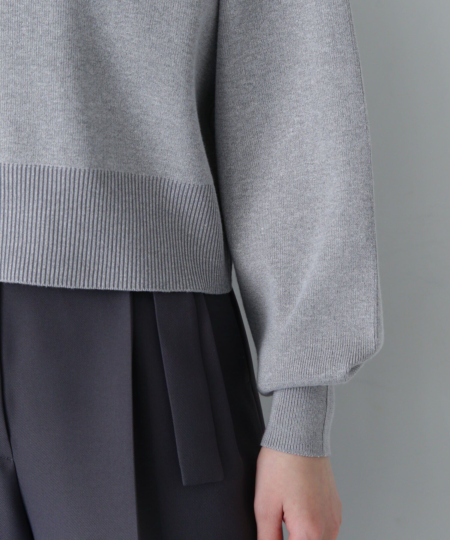  「クロップド刺繍ロゴニット」|ニット・セーター|