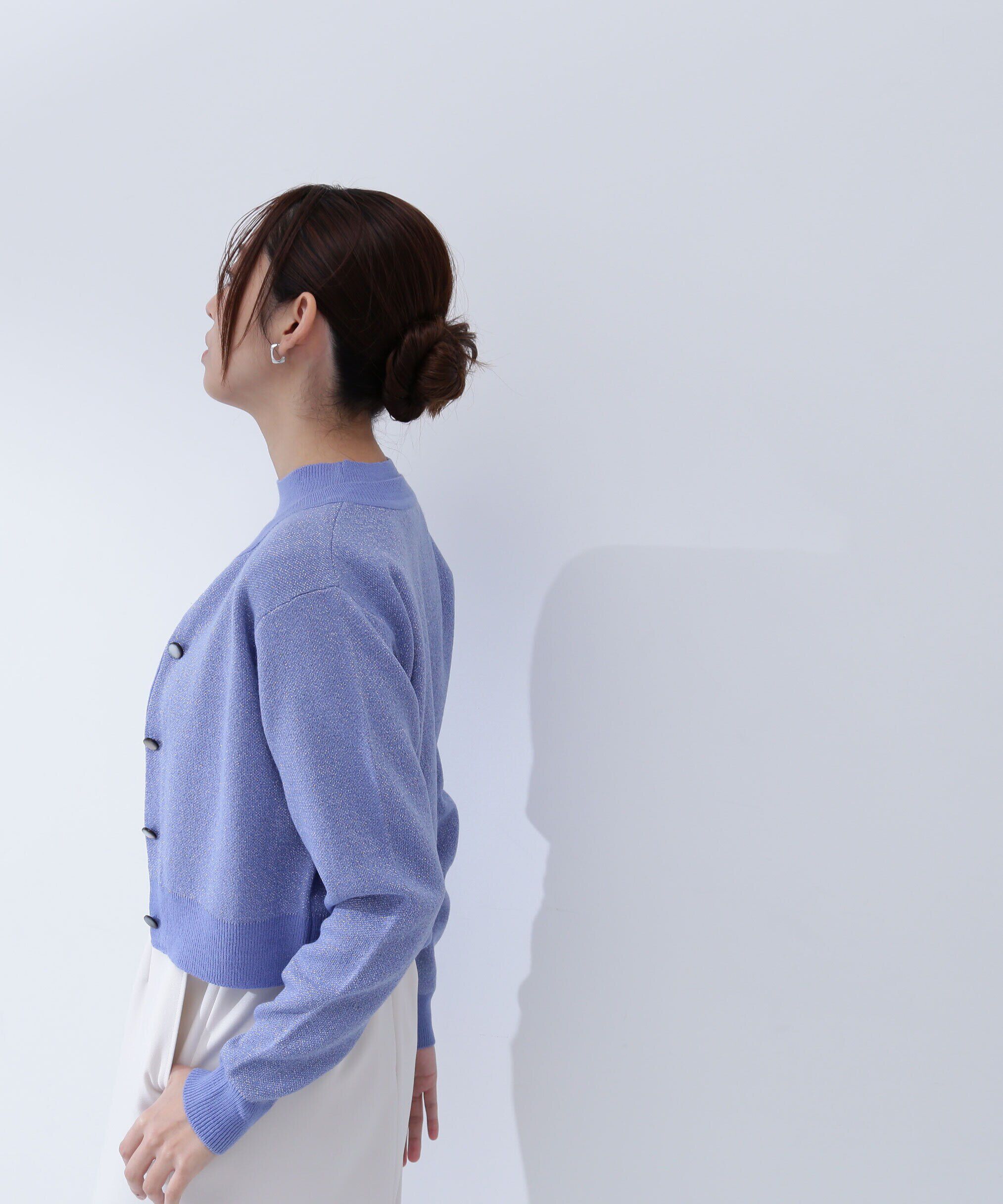  「クロップドラメジャガードアンサンブル」|ニット・セーター|