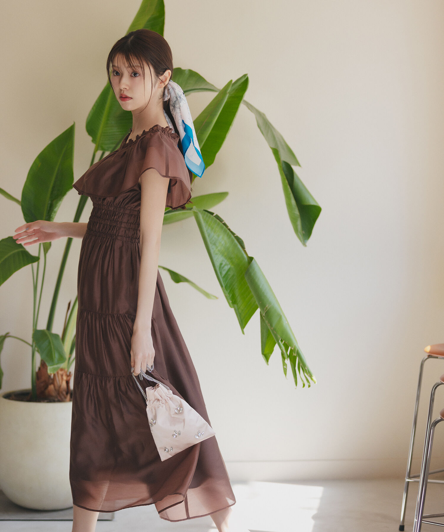  「シアーオフショルワンピース」|ワンピース|