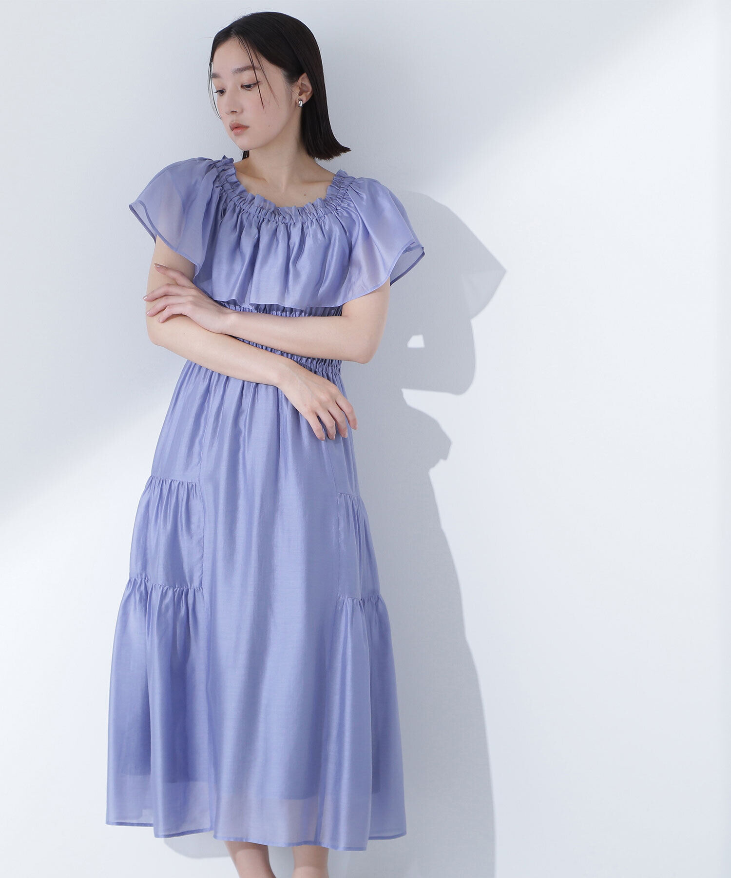  「シアーオフショルワンピース」|ワンピース|