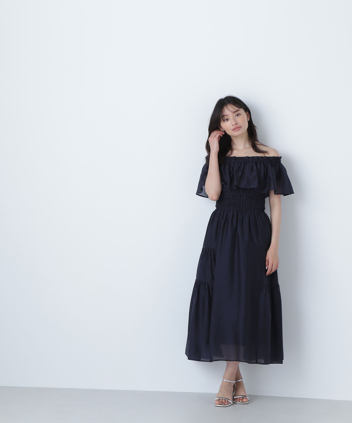  「シアーオフショルワンピース」|ワンピース|