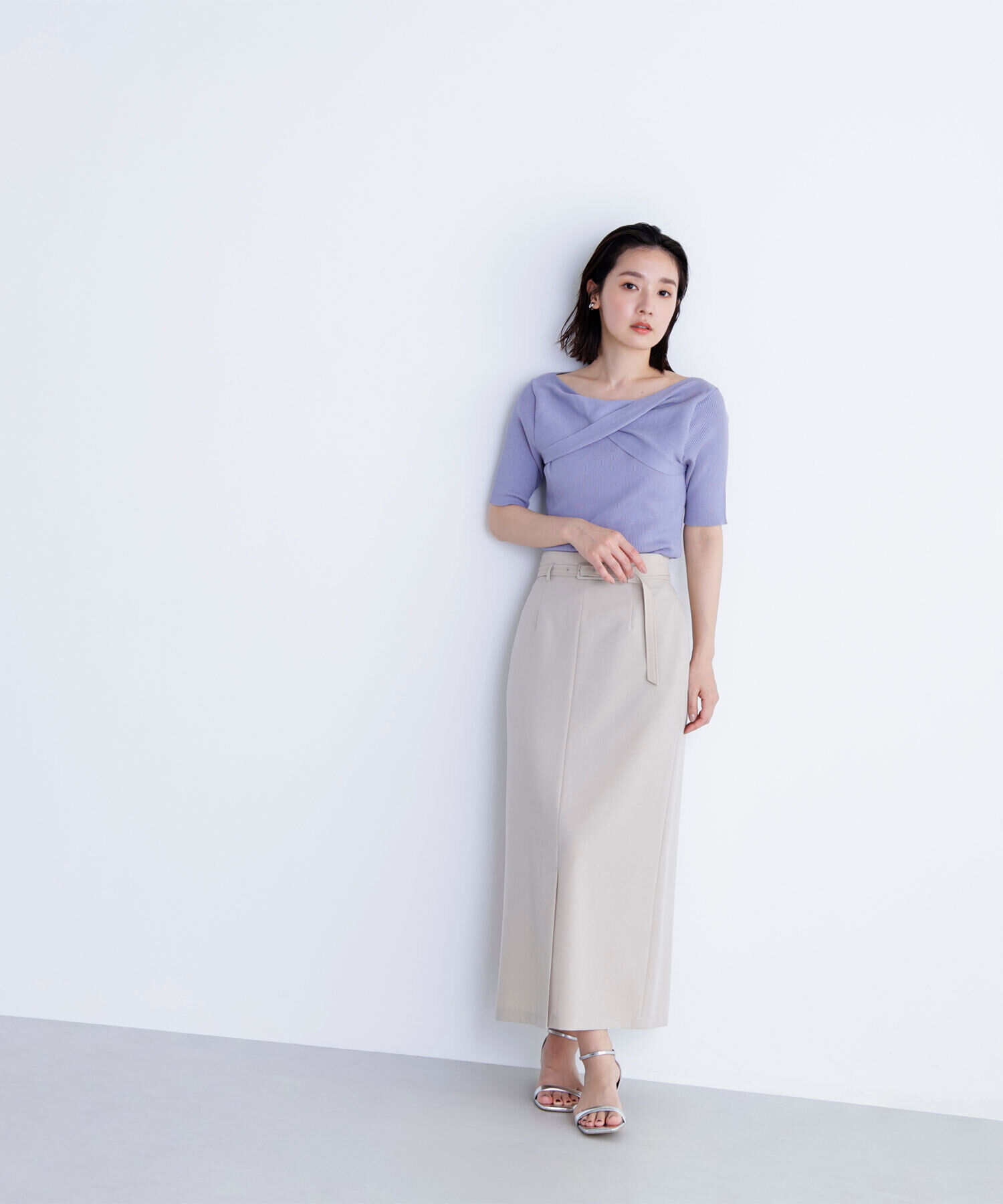  「ツイストドレープニット」|ニット・セーター|