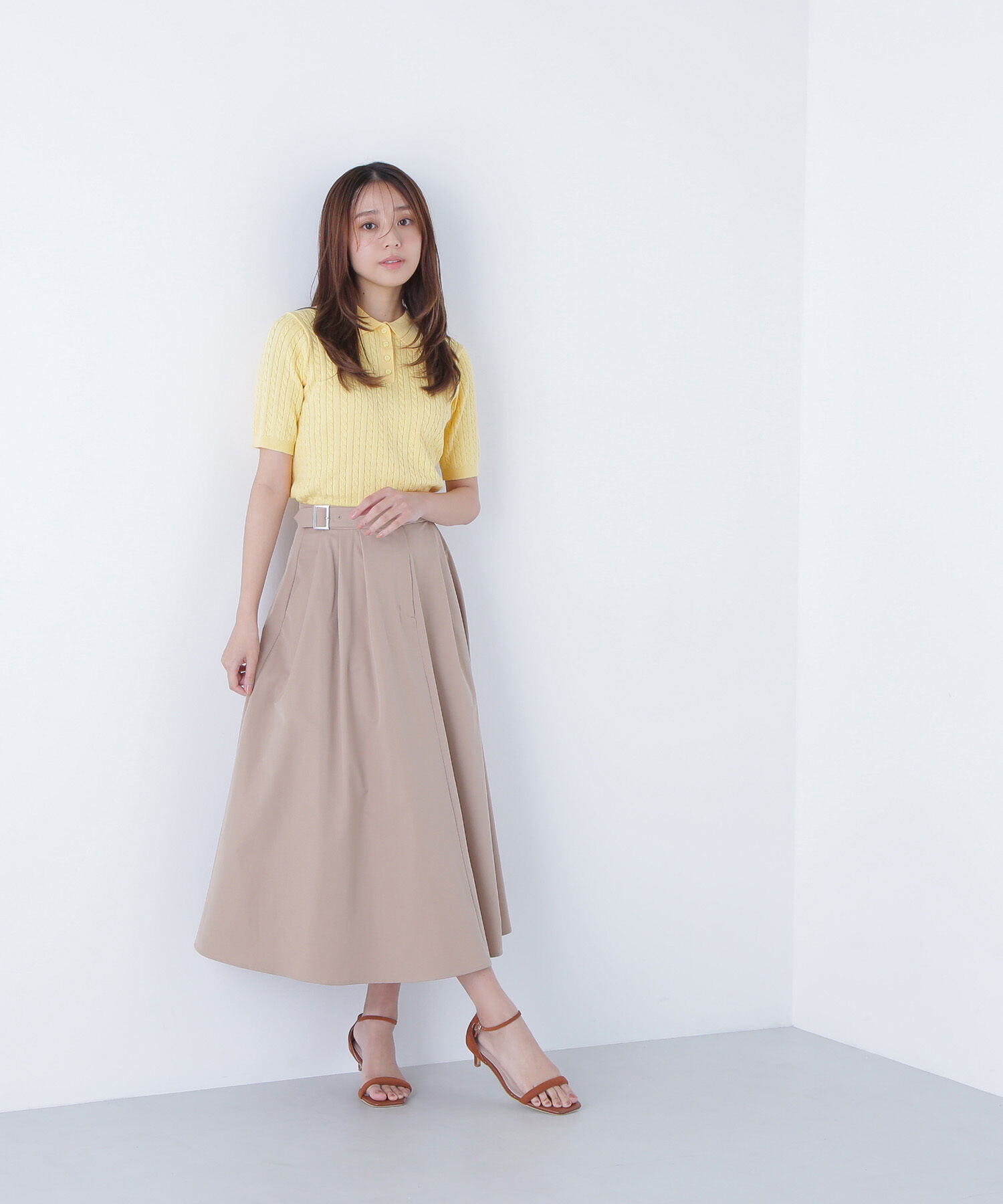  「ケーブルポロニット」|ニット・セーター|