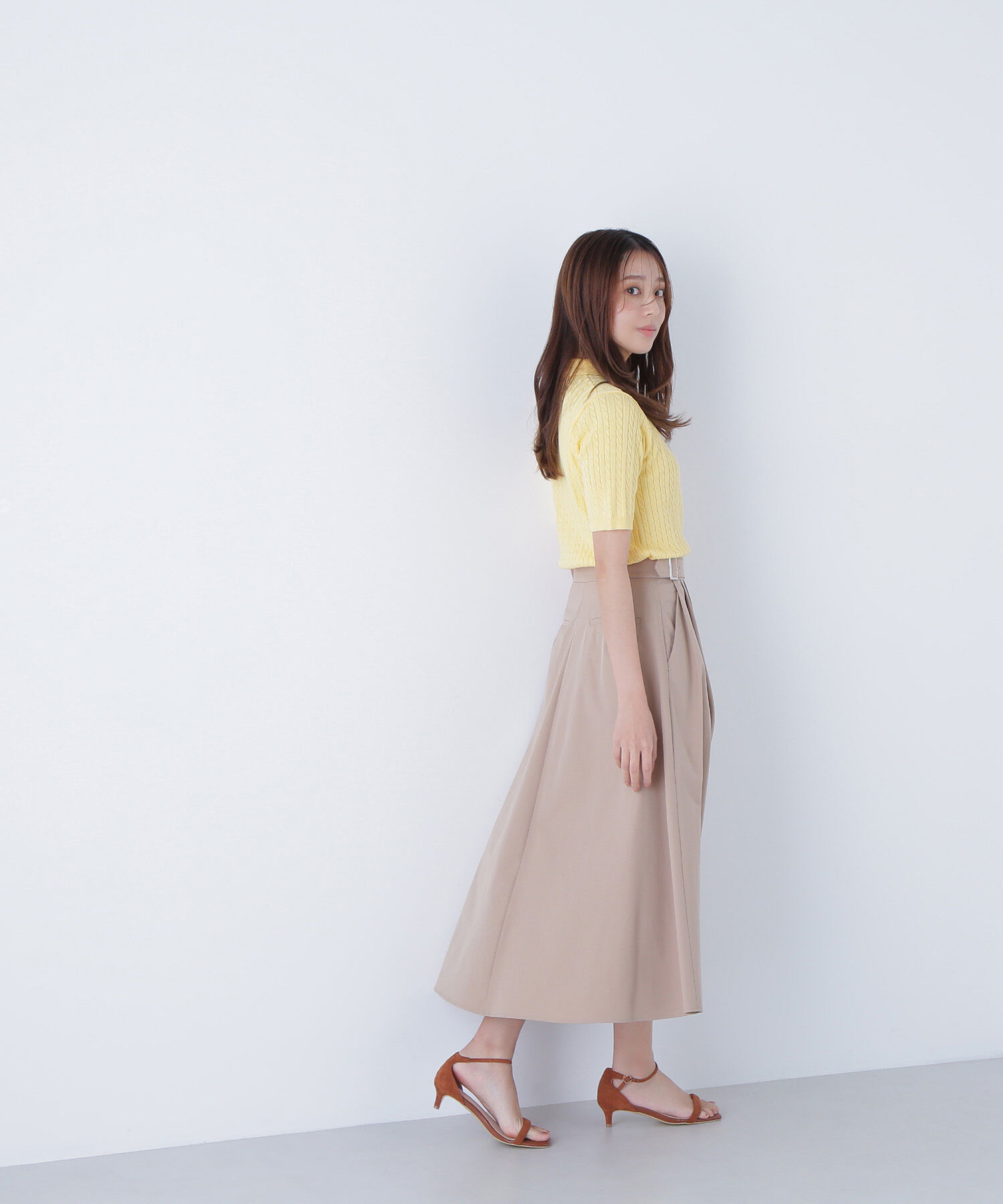  「ケーブルポロニット」|ニット・セーター|