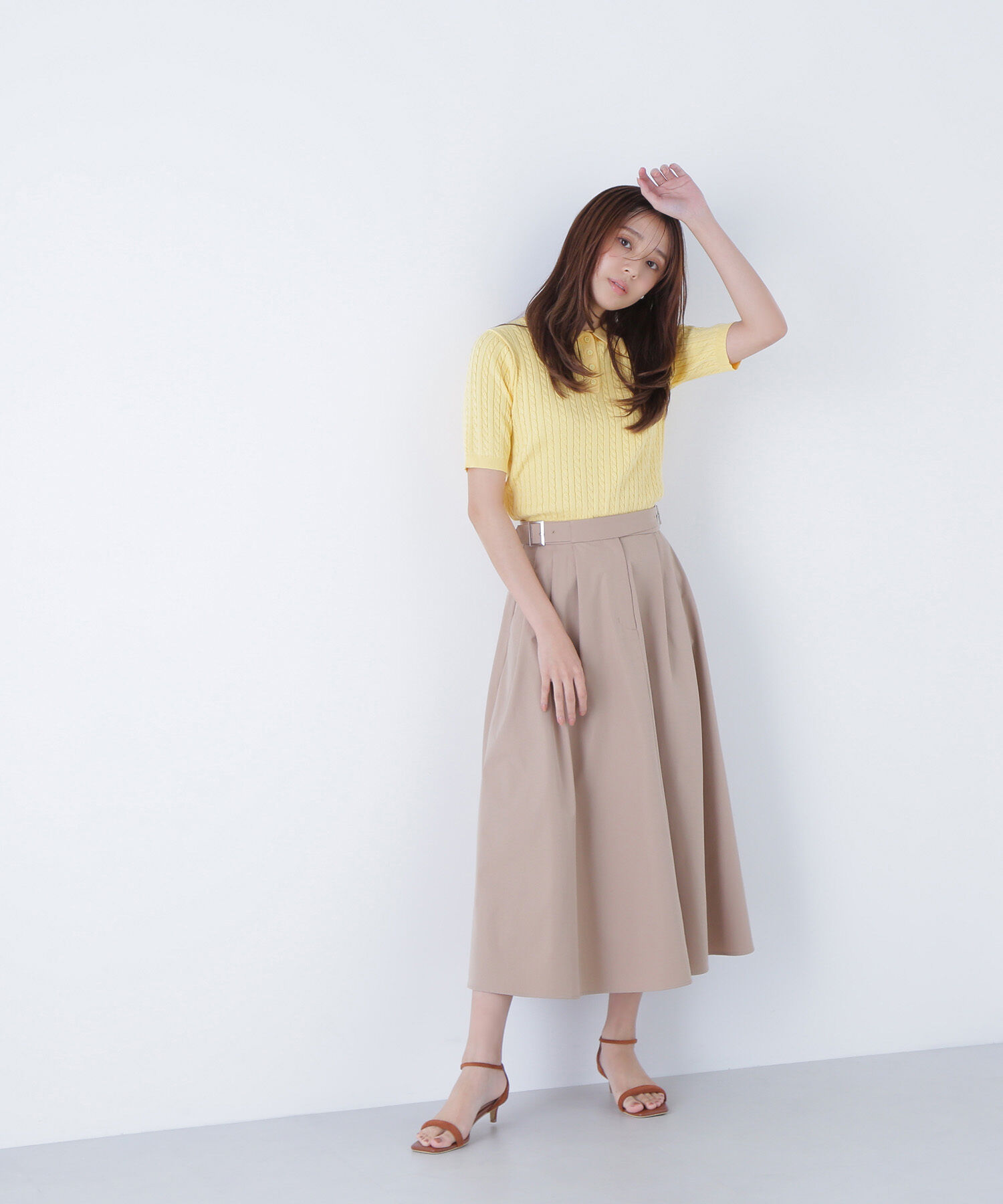  「ケーブルポロニット」|ニット・セーター|