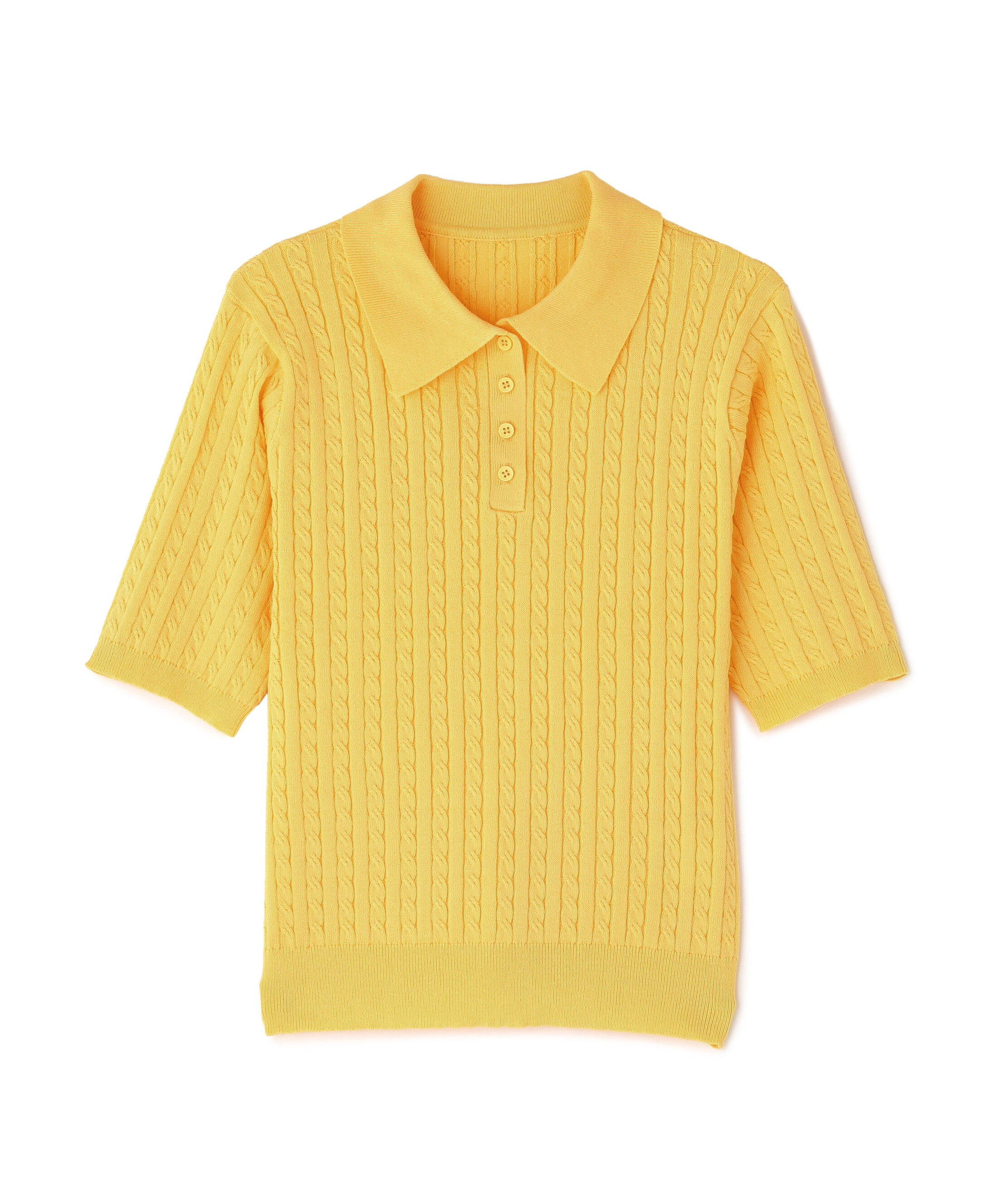  「ケーブルポロニット」|ニット・セーター|