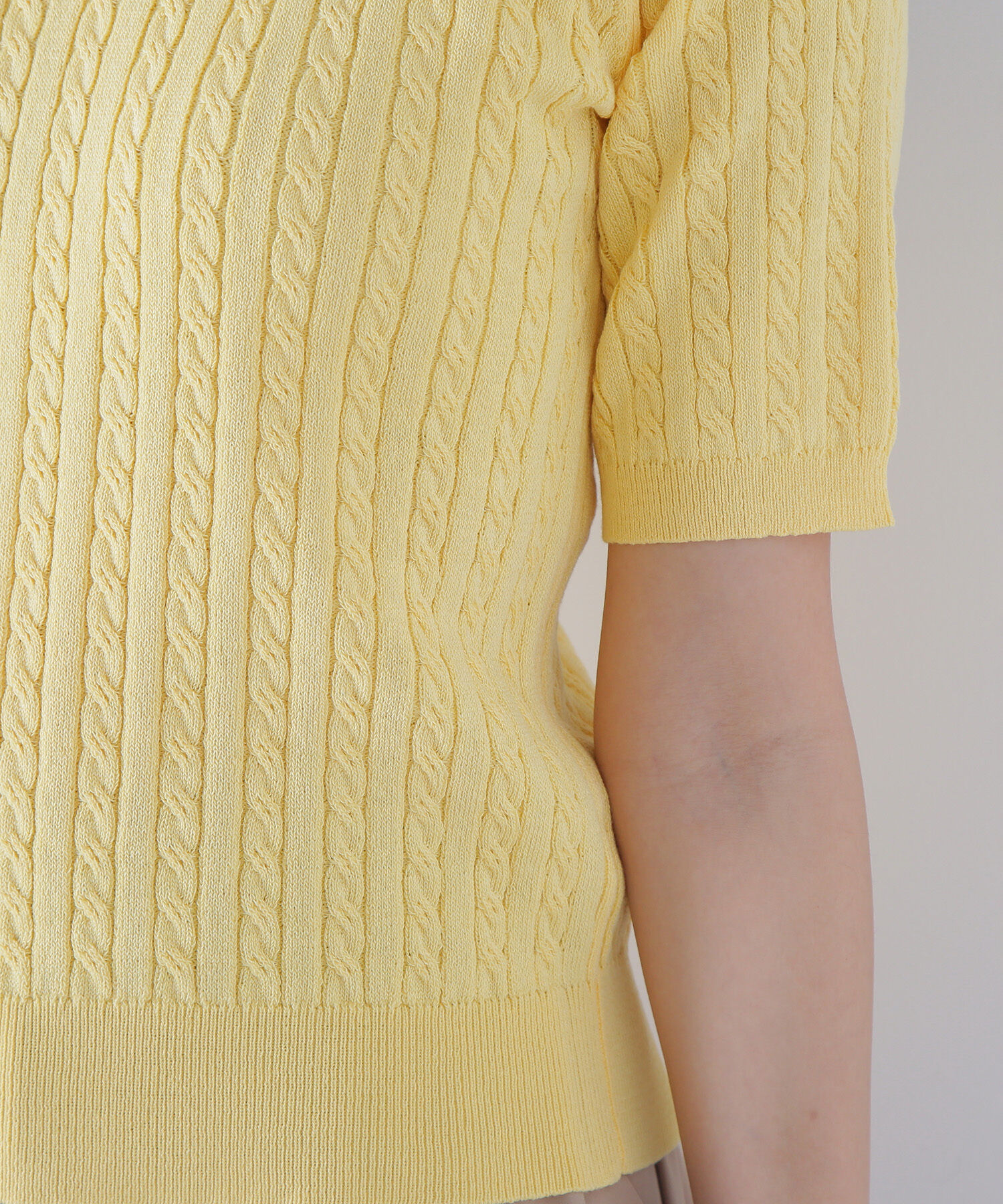  「ケーブルポロニット」|ニット・セーター|