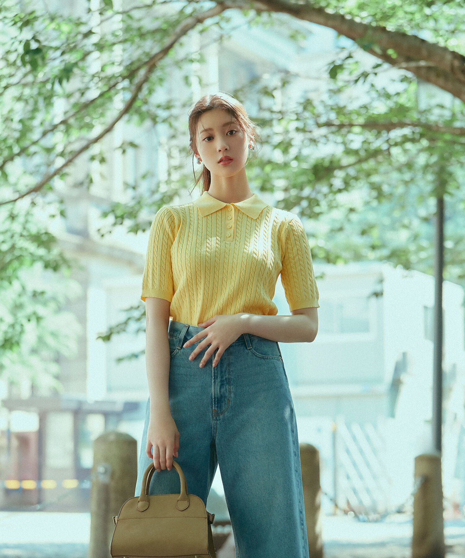  「ケーブルポロニット」|ニット・セーター|