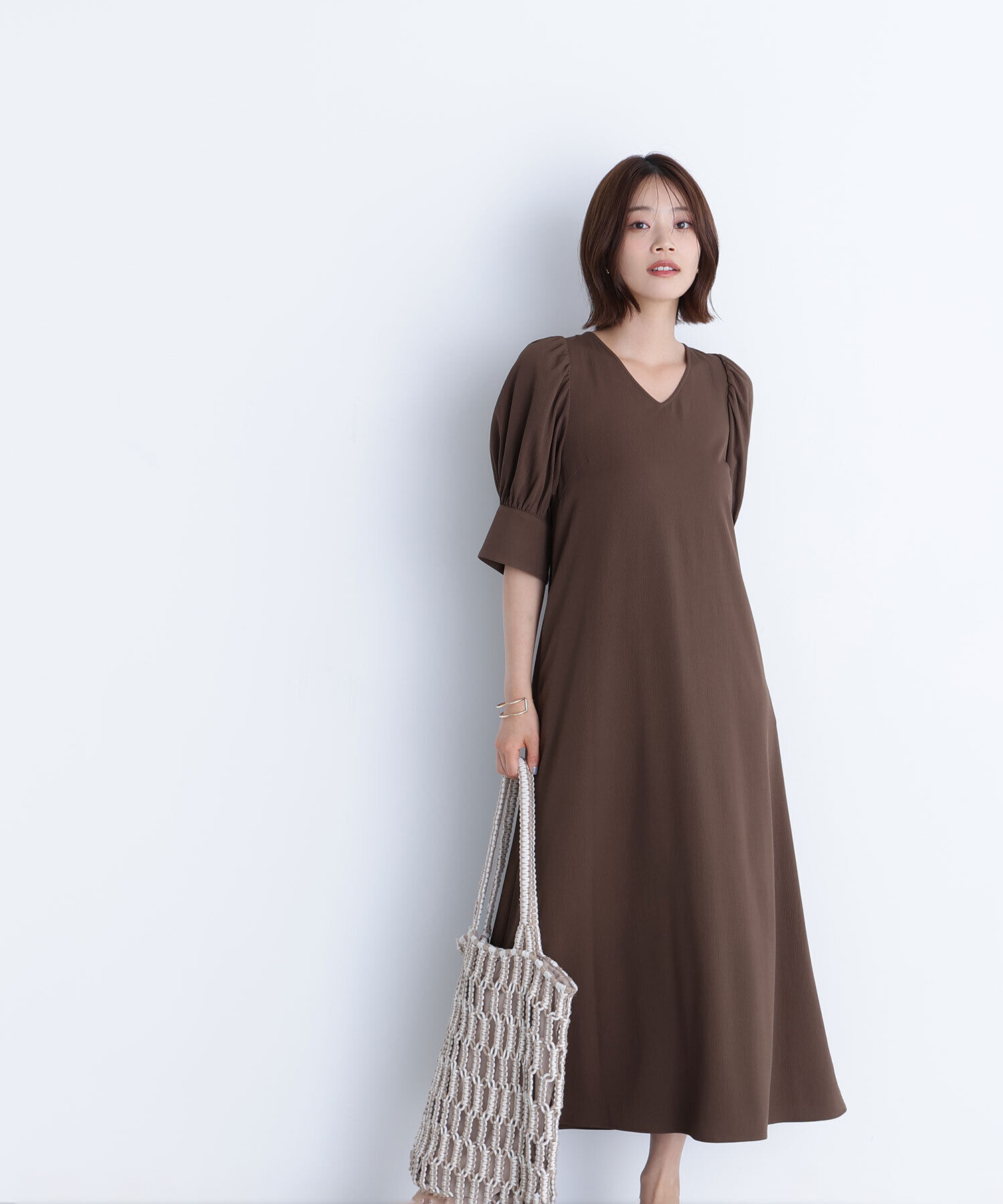  「バックリボンリラクシーワンピース」|ワンピース|