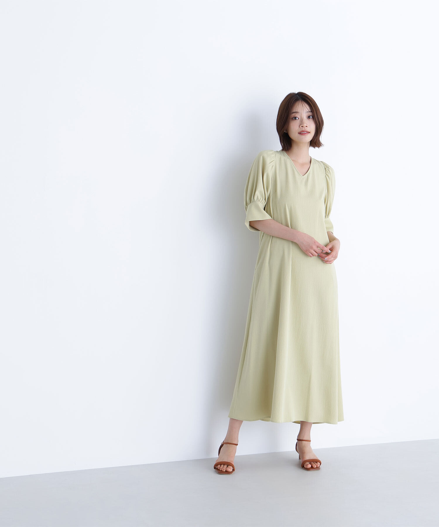  「バックリボンリラクシーワンピース」|ワンピース|