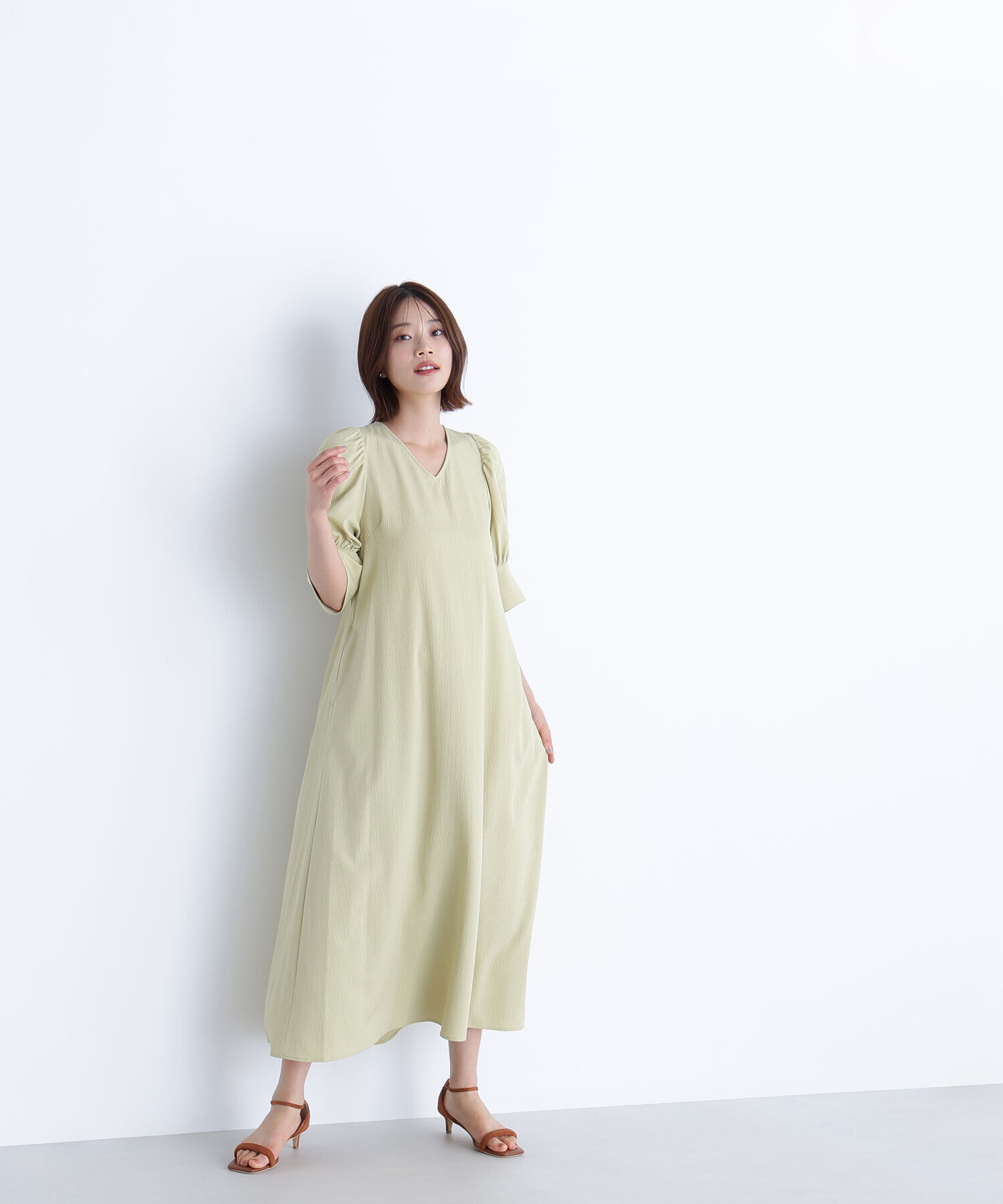  「バックリボンリラクシーワンピース」|ワンピース|