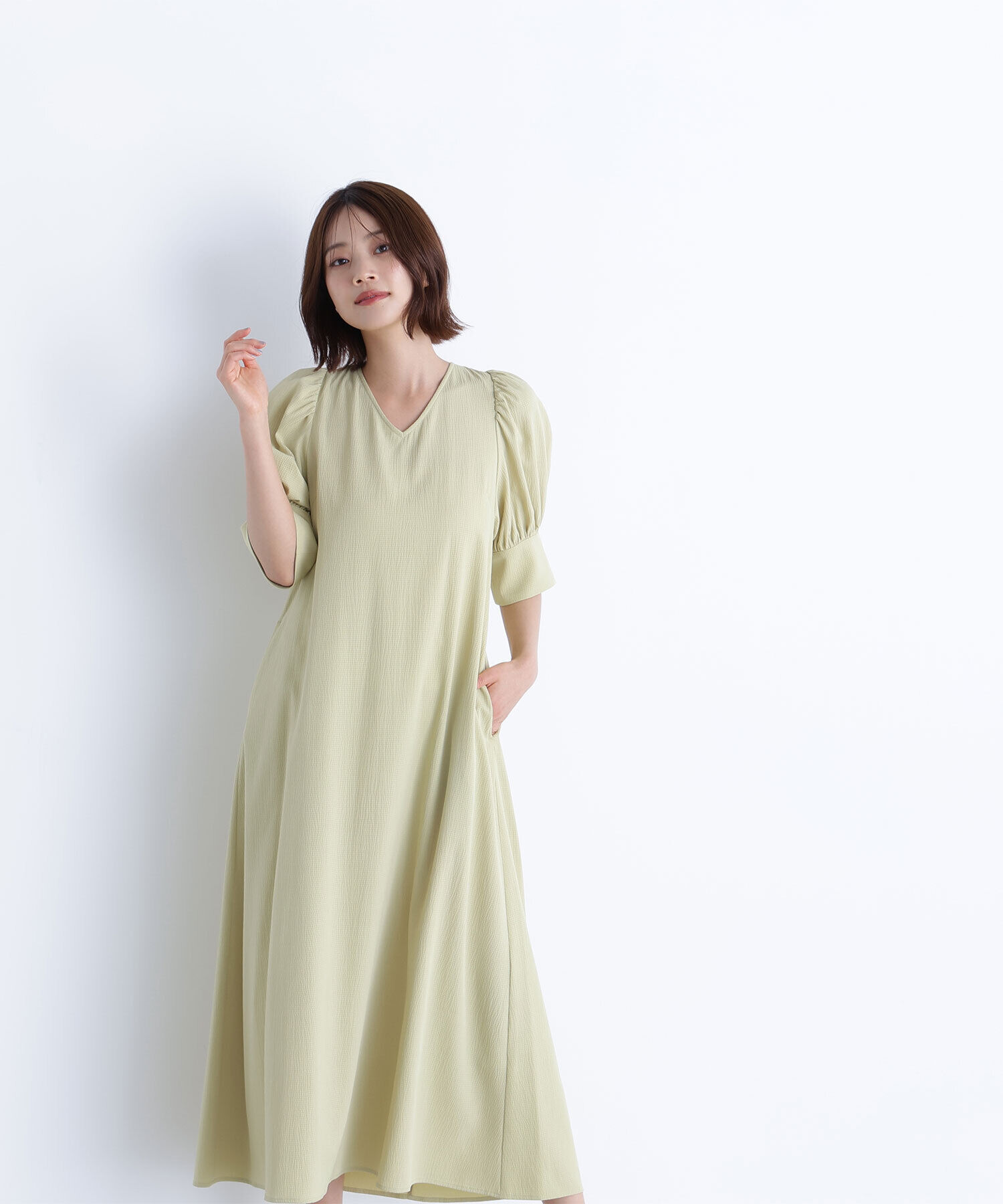  「バックリボンリラクシーワンピース」|ワンピース|