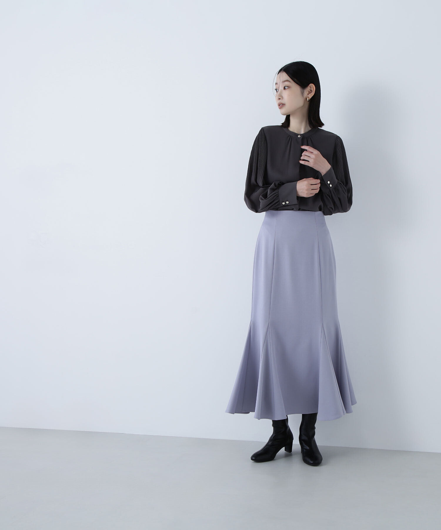  「メタルポイント楊柳ブラウス」|シャツ・ブラウス|