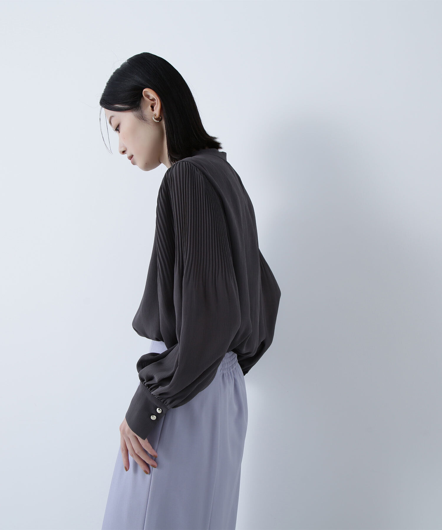  「メタルポイント楊柳ブラウス」|シャツ・ブラウス|