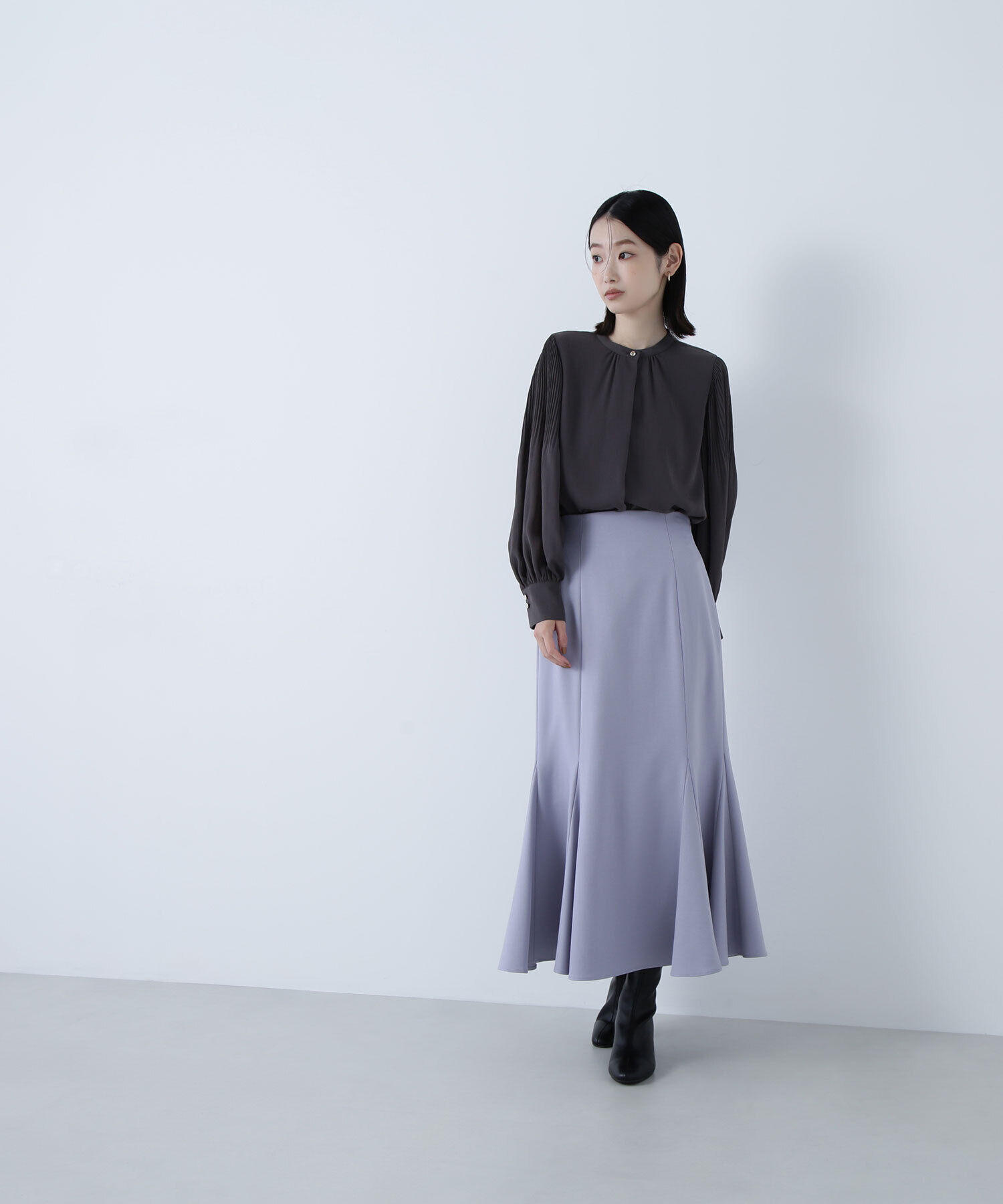  「メタルポイント楊柳ブラウス」|シャツ・ブラウス|