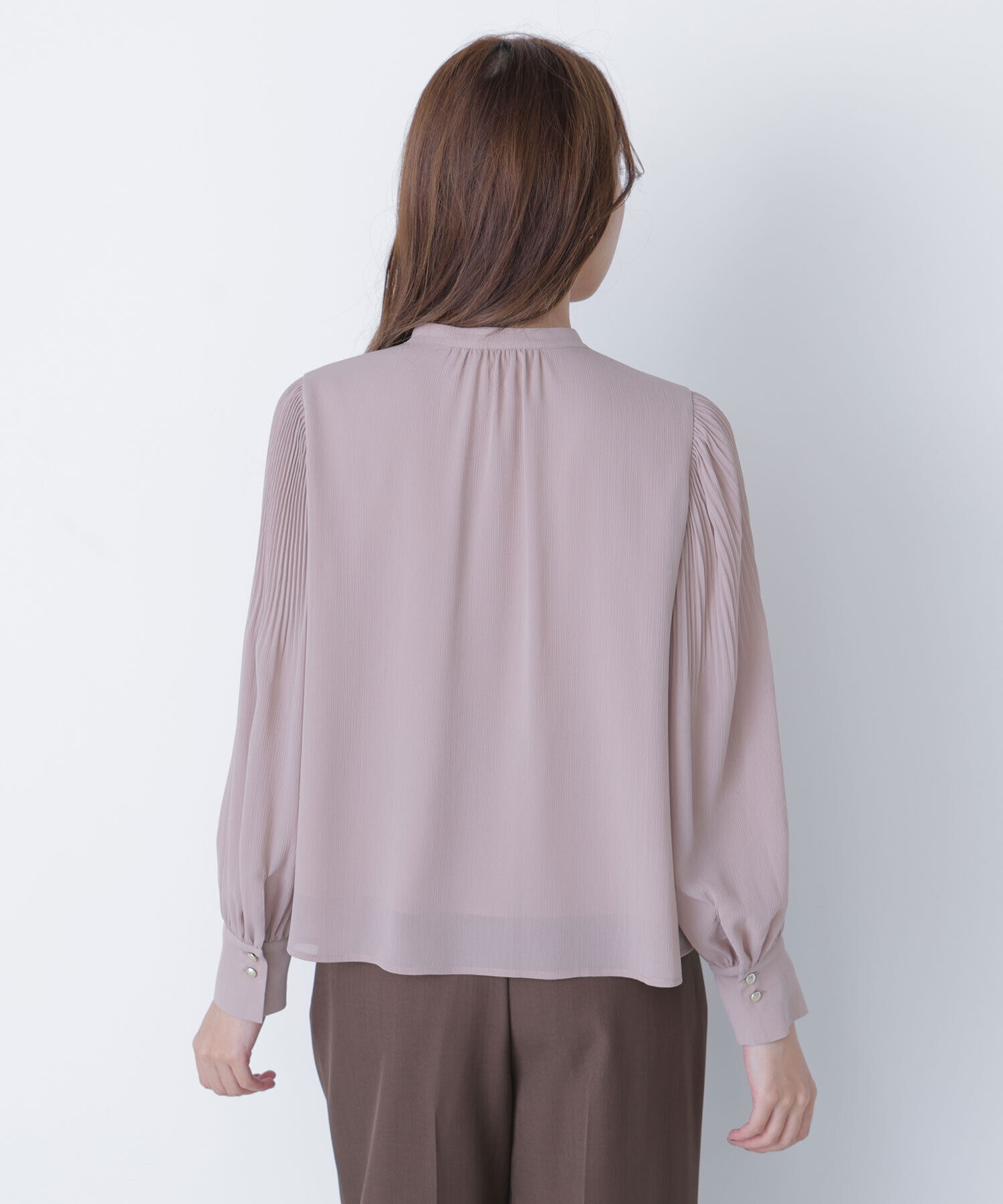  「メタルポイント楊柳ブラウス」|シャツ・ブラウス|